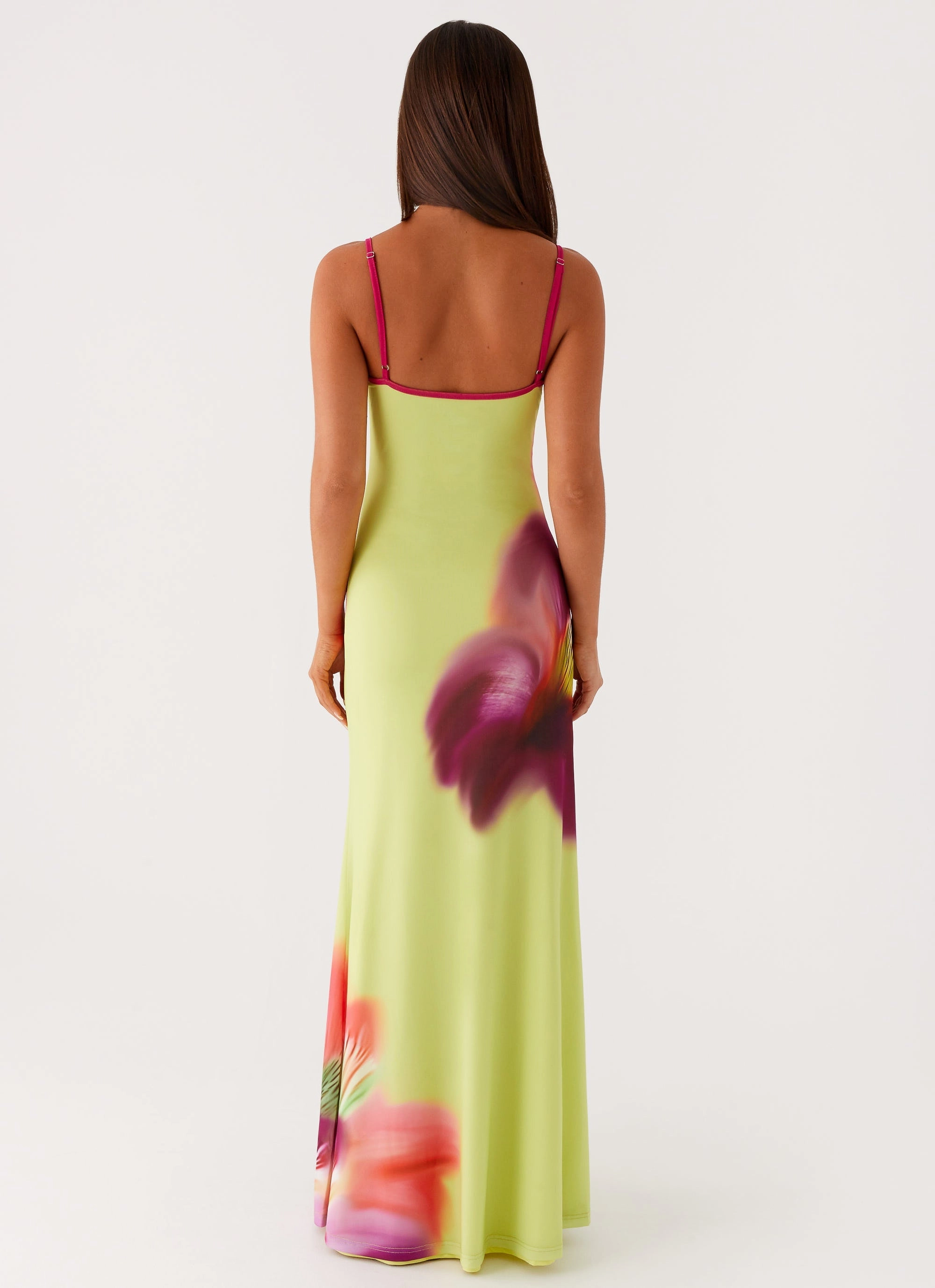 Evening-Wear Everett Maxi Dress - Green Tropical