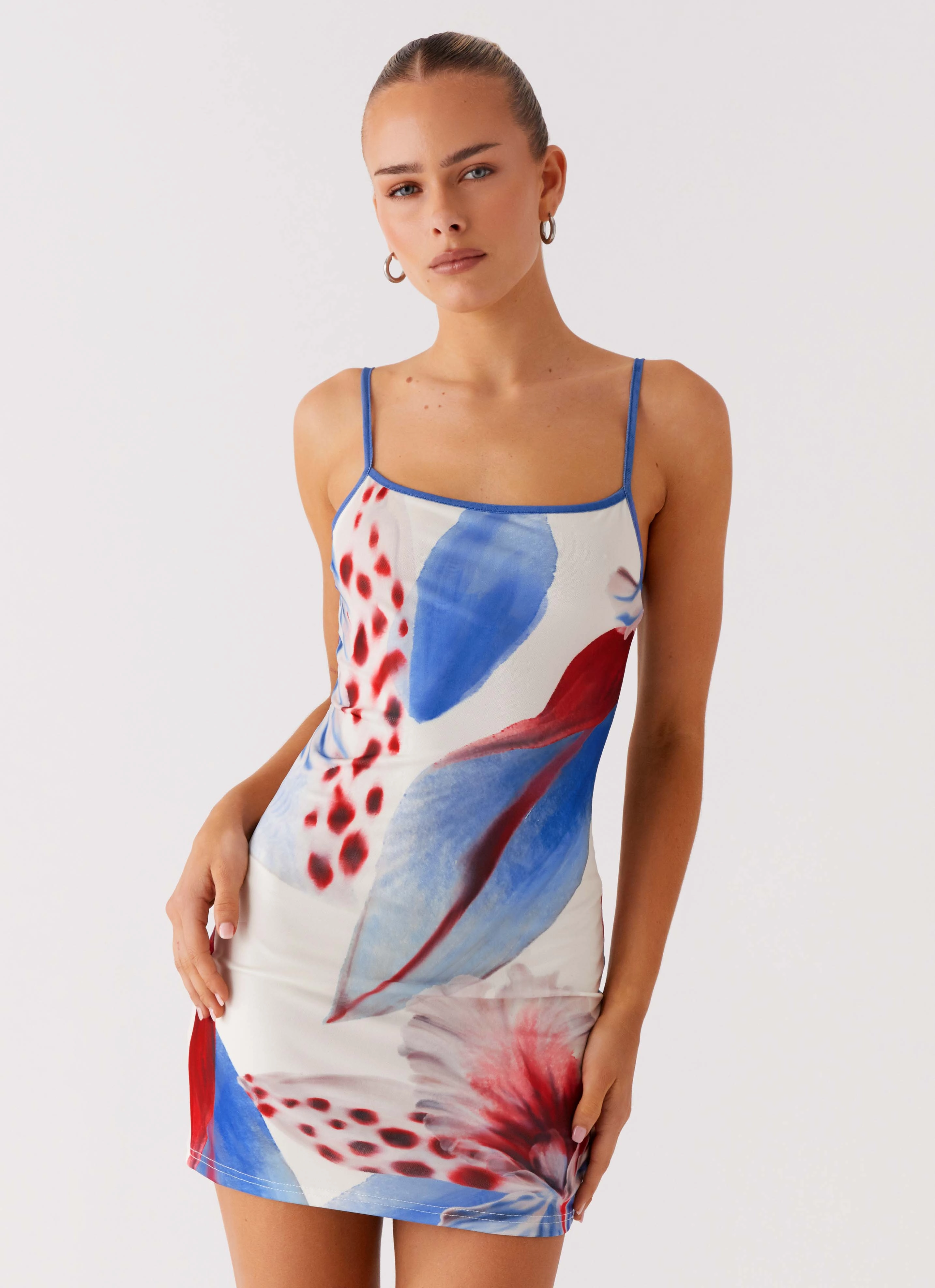 Cloud Light Everett Mini Dress - Deep Sea Bloom