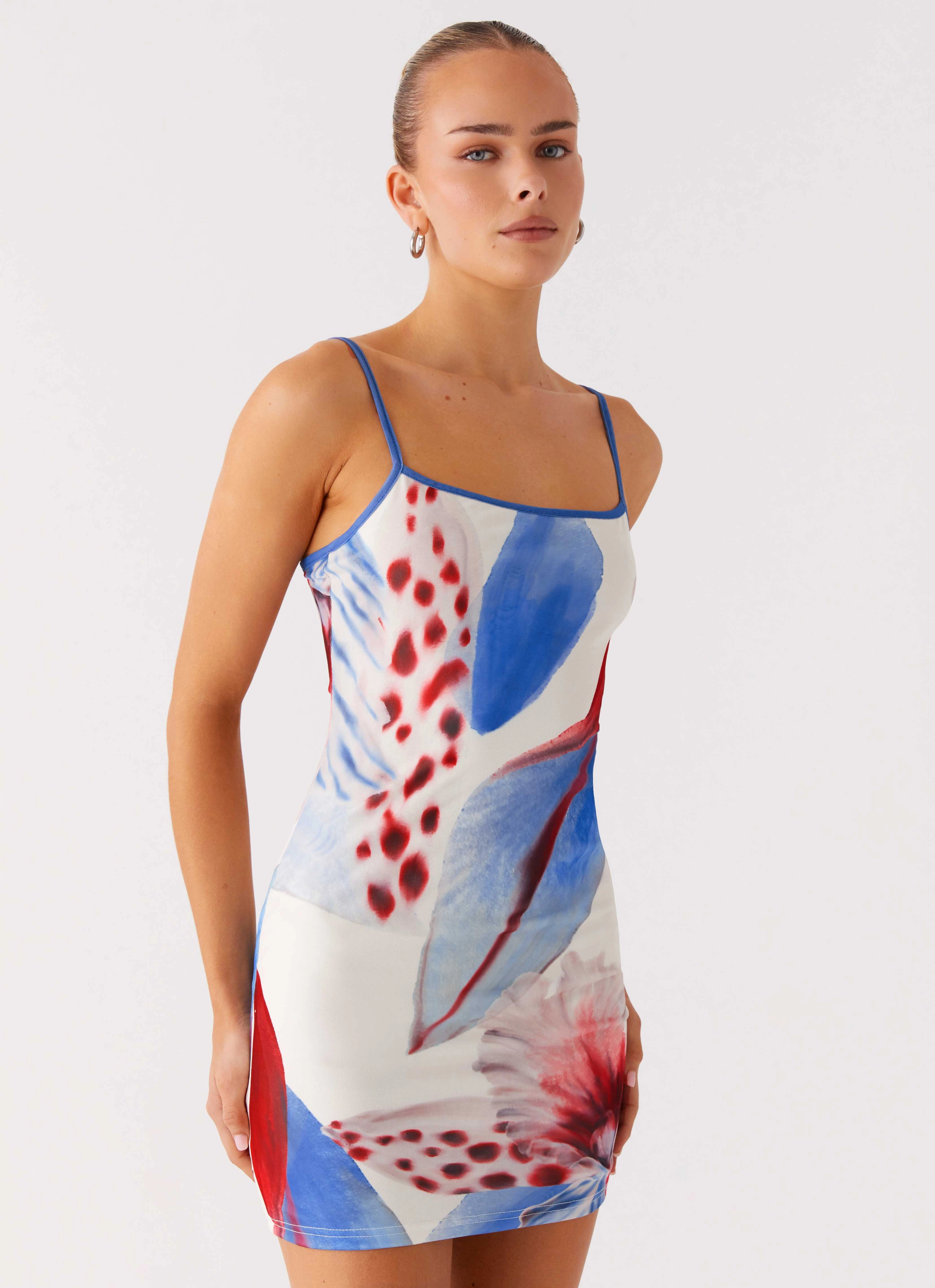 Day Love Everett Mini Dress - Deep Sea Bloom