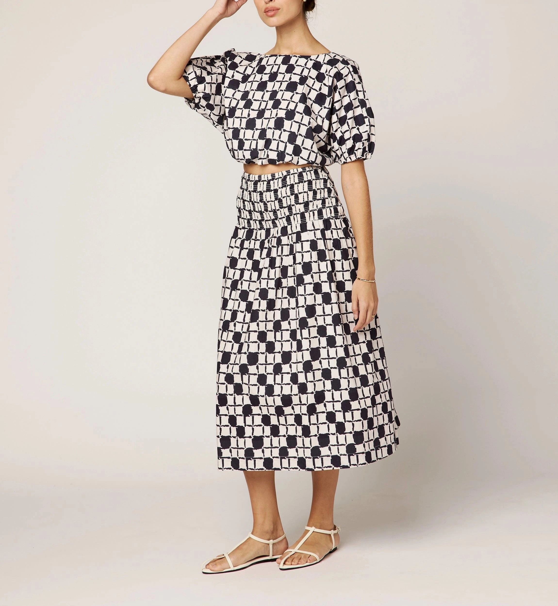 Melanie Midi Skirt | San Marino Wear Resistant Fabric