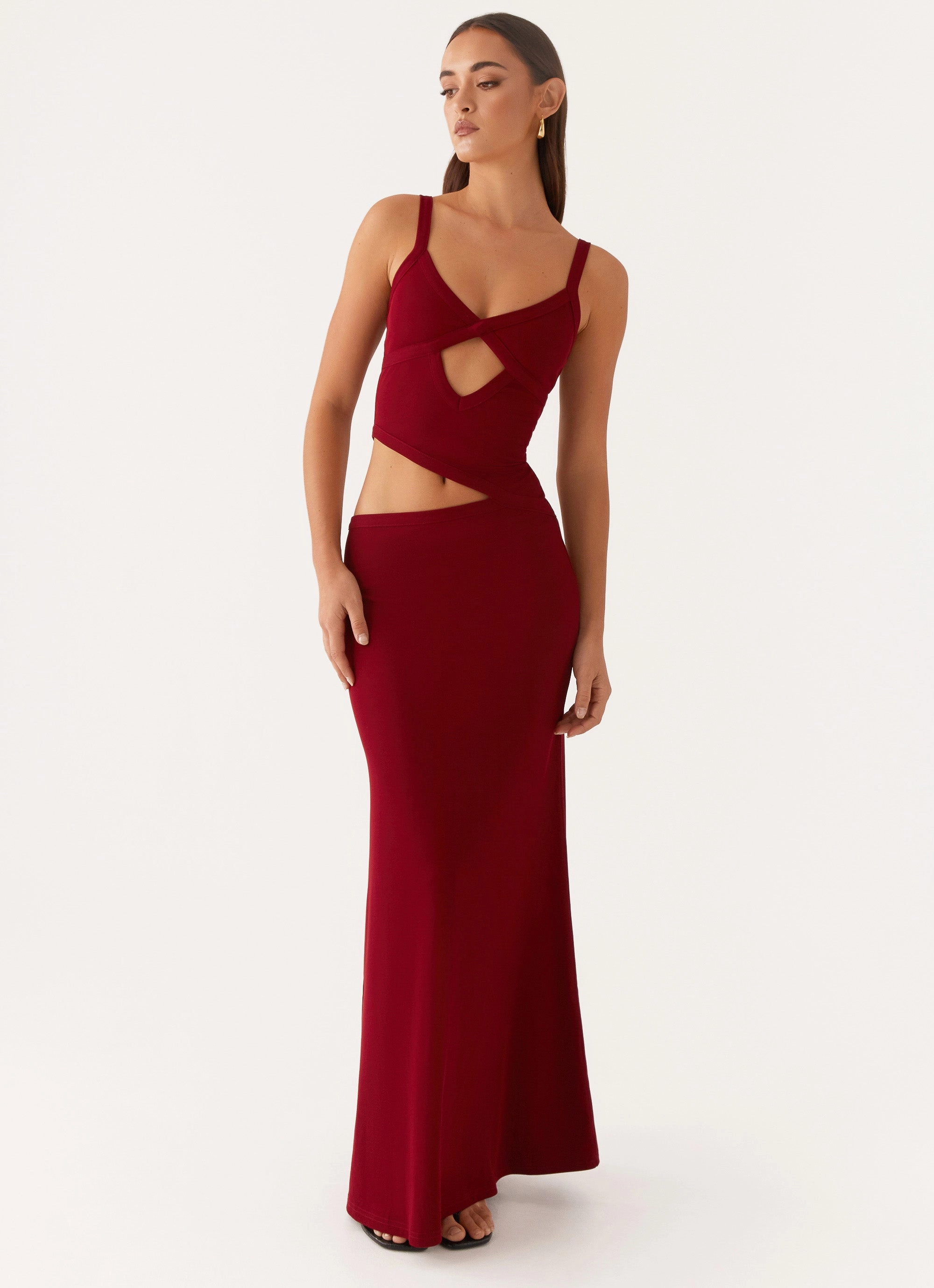 Smart Look Jocelyn Maxi Dress - Maroon