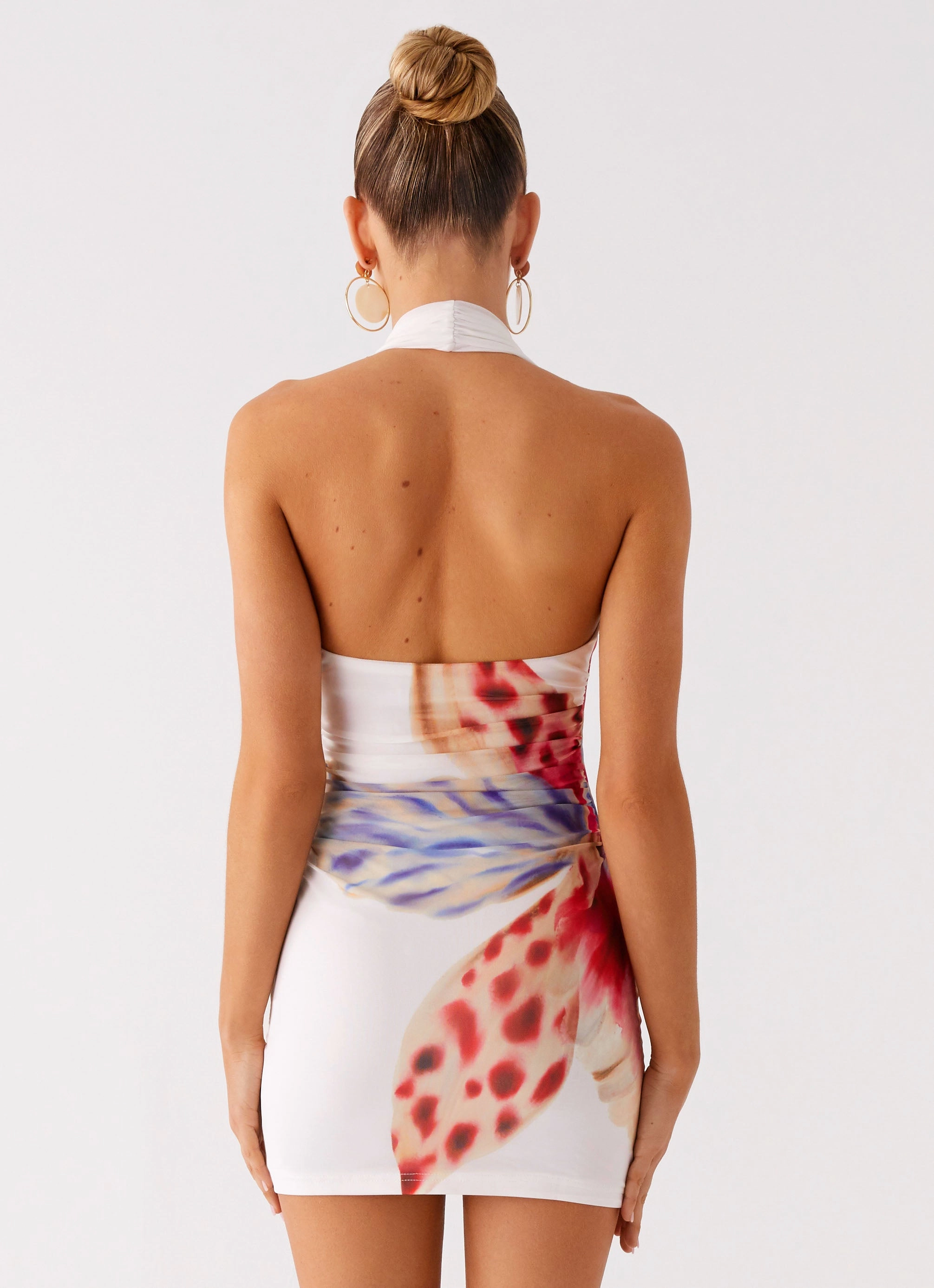 Timeless Touch No Time Mini Dress - White Sea Bloom