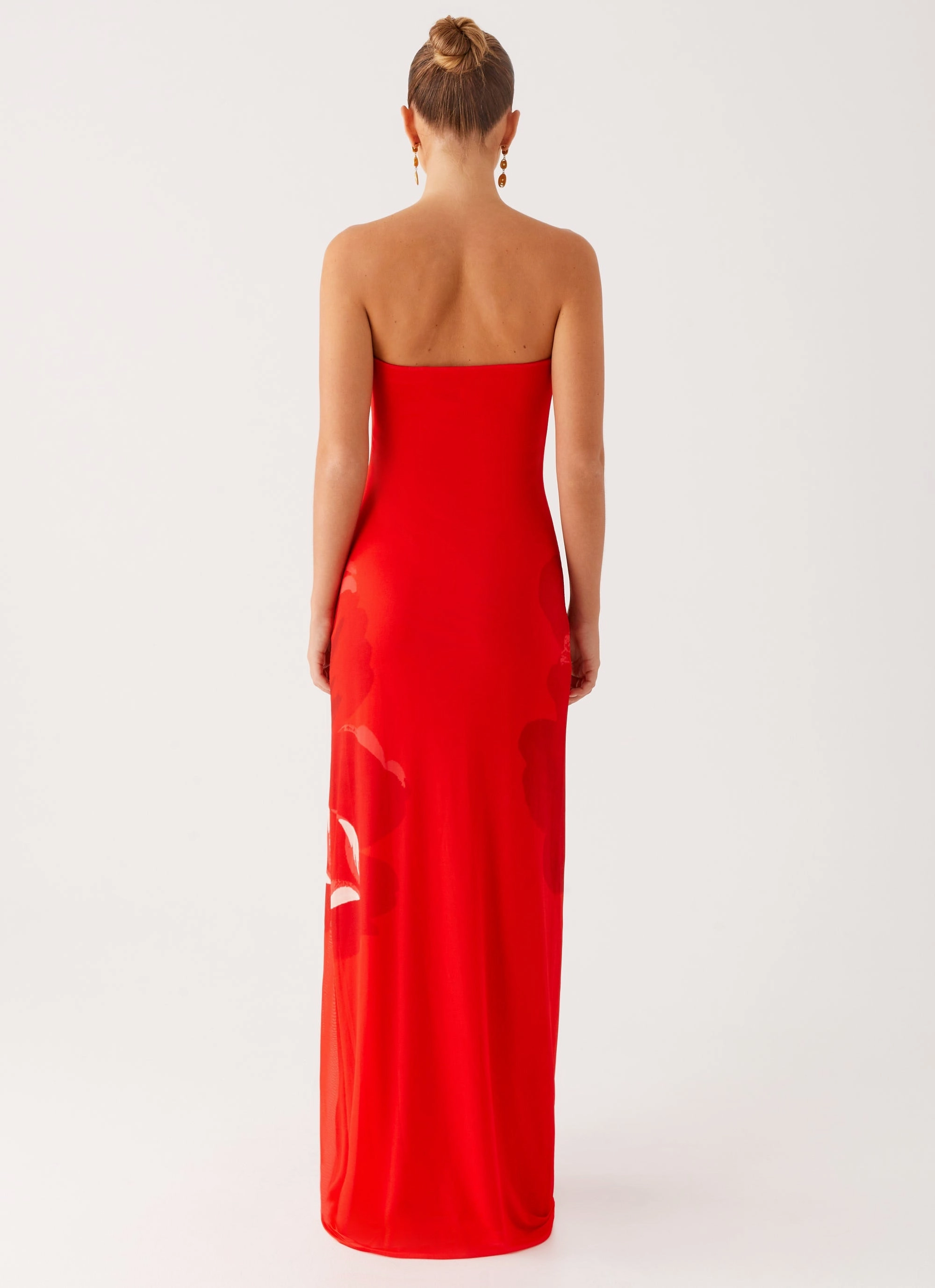 Fabian Maxi Dress - Red Texture Play