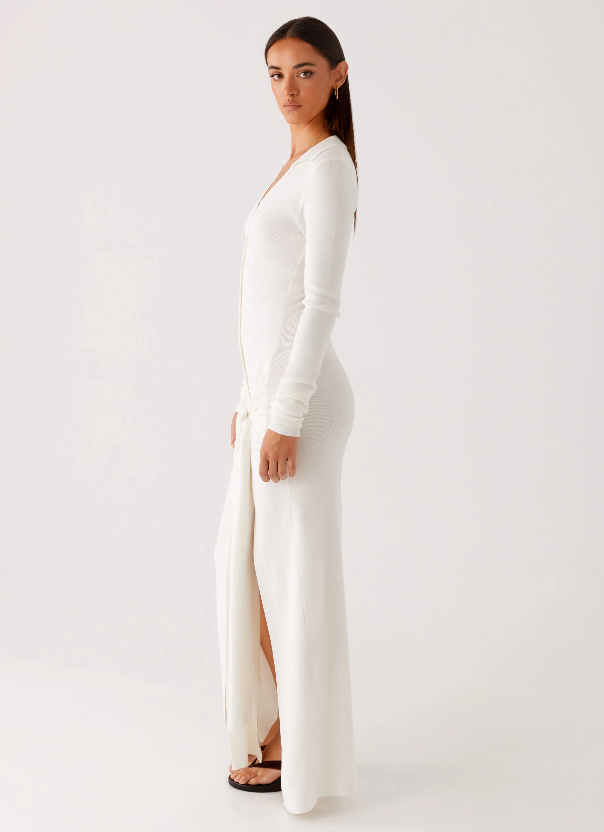 Smile Feel Sabetha Knit Maxi Dress - White