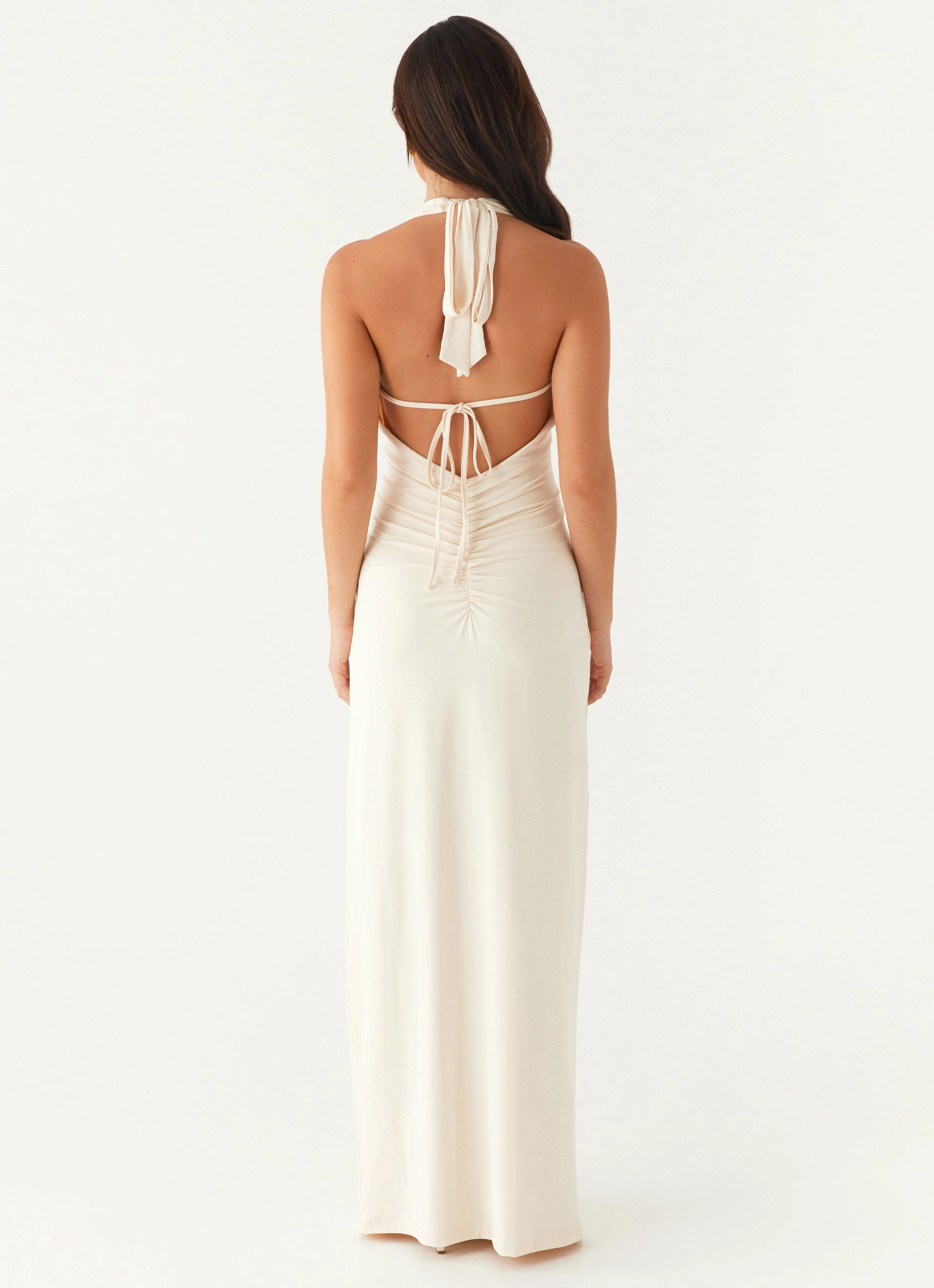 Flattering Look Wear Calm Fit Dominica Maxi Dress - Ivory