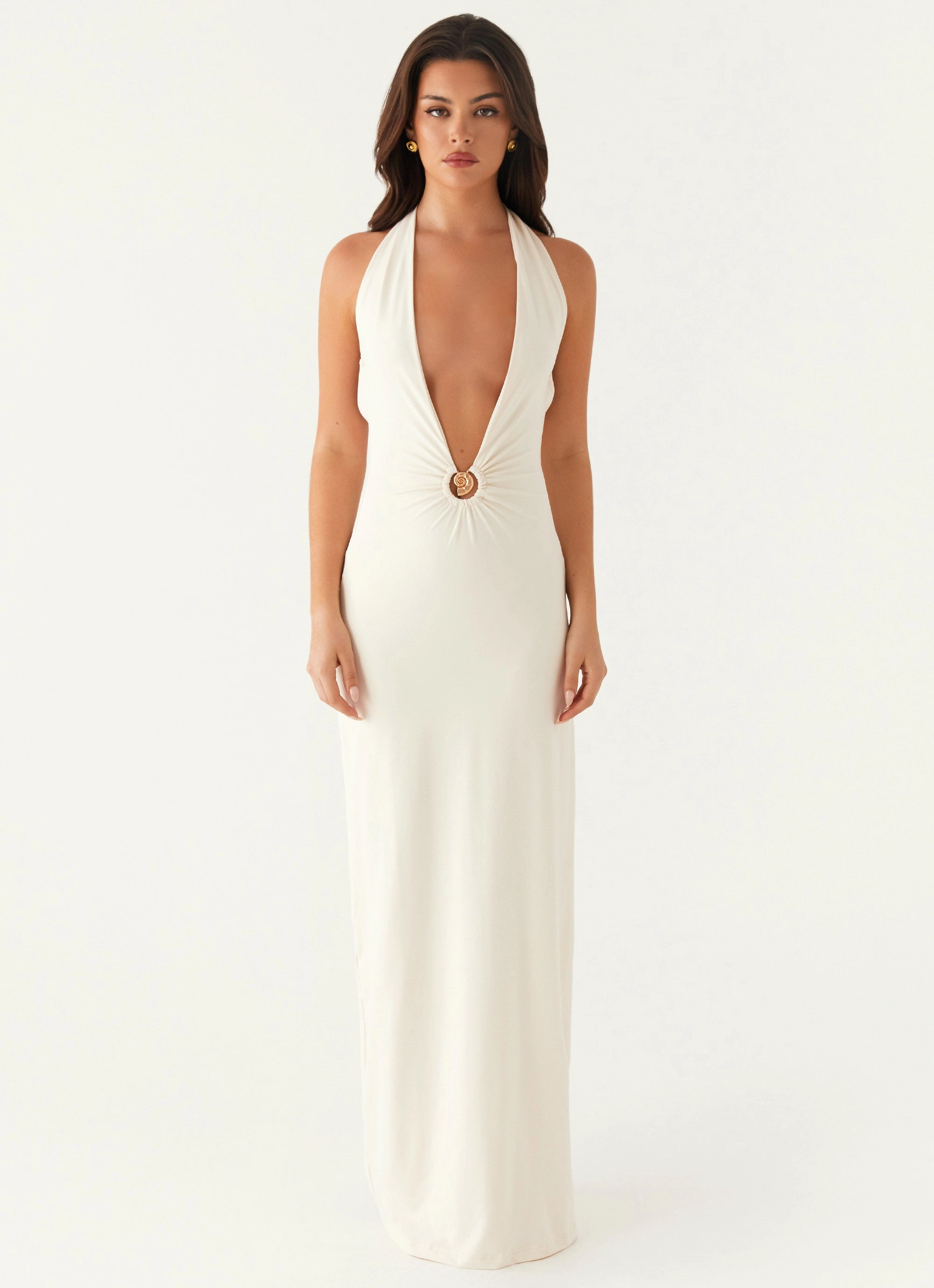 Work Appropriate Dominica Maxi Dress - Ivory