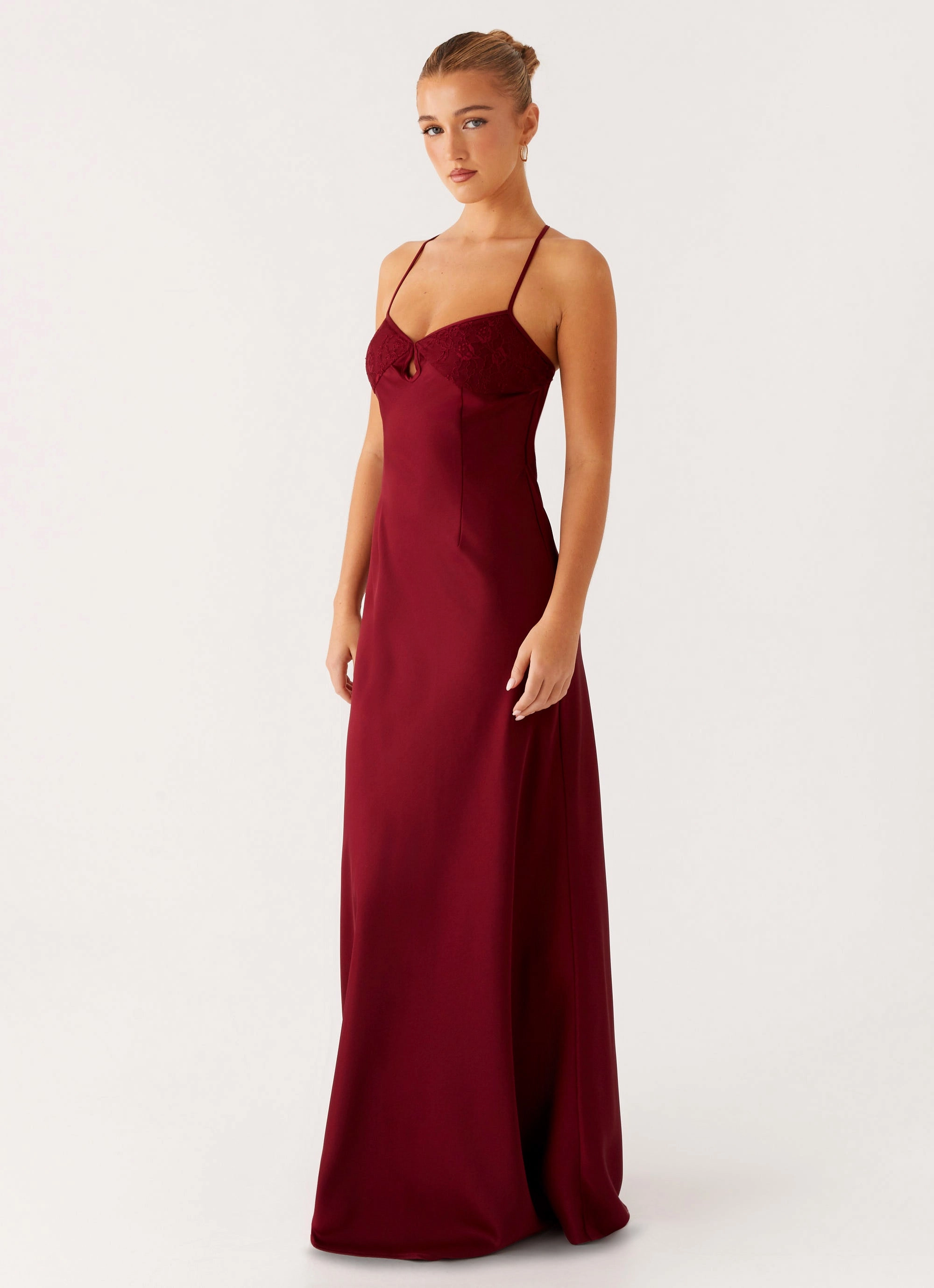 Soft color Joanie Maxi Dress - Maroon