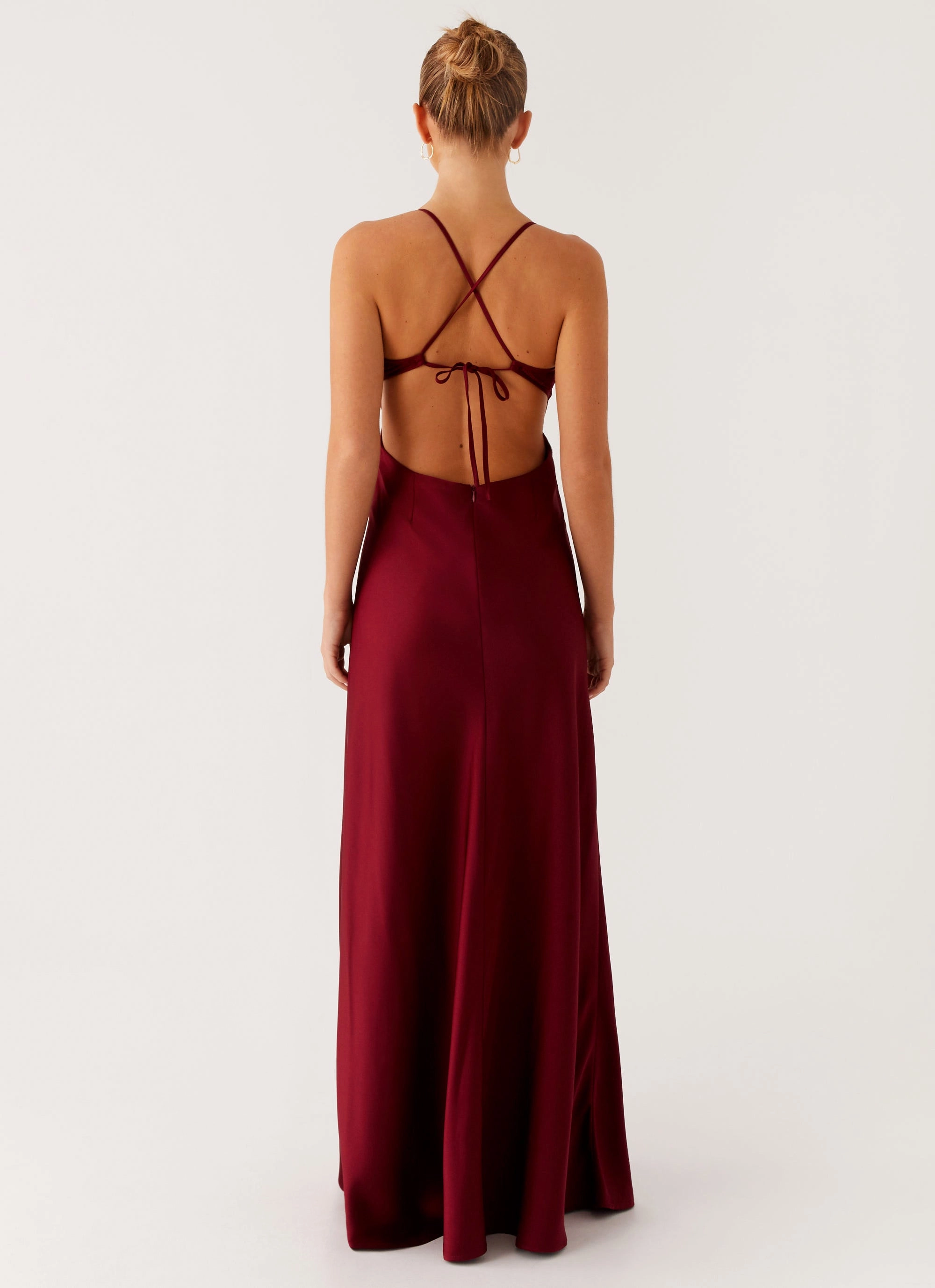 Modern Cut Joanie Maxi Dress - Maroon