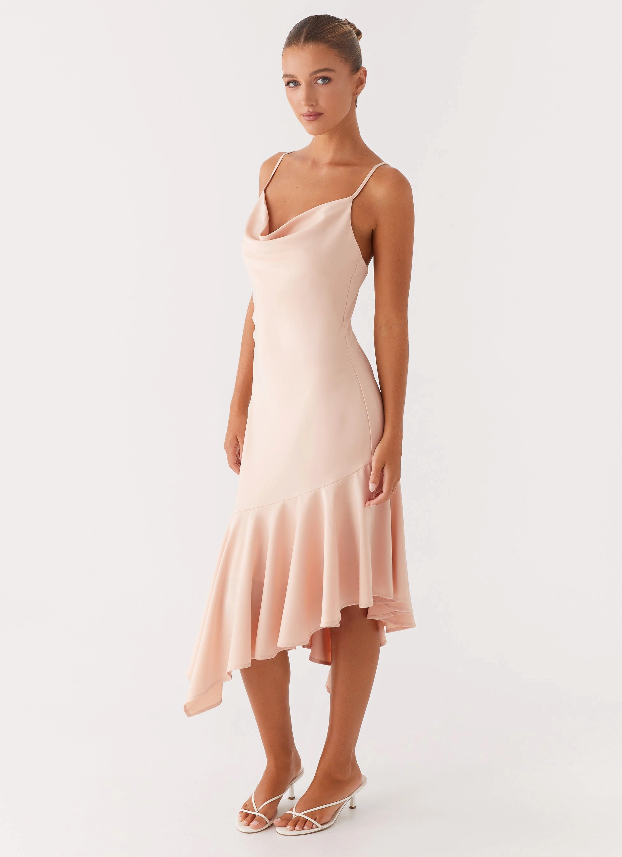 Korby Midi Dress - Pink Birthday-Celebration Breathable Feel