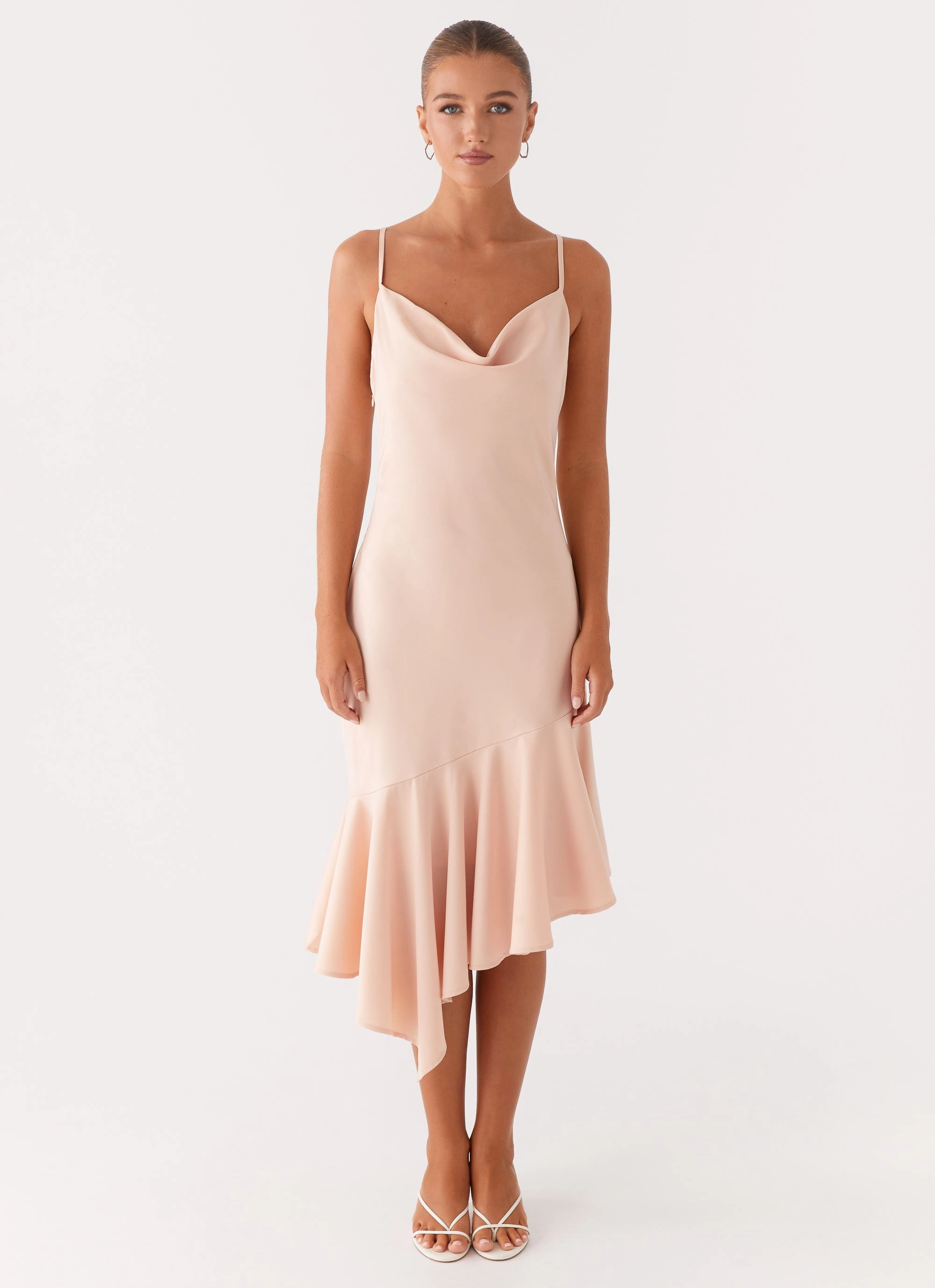 Classic Motion Neutral Base Korby Midi Dress - Pink