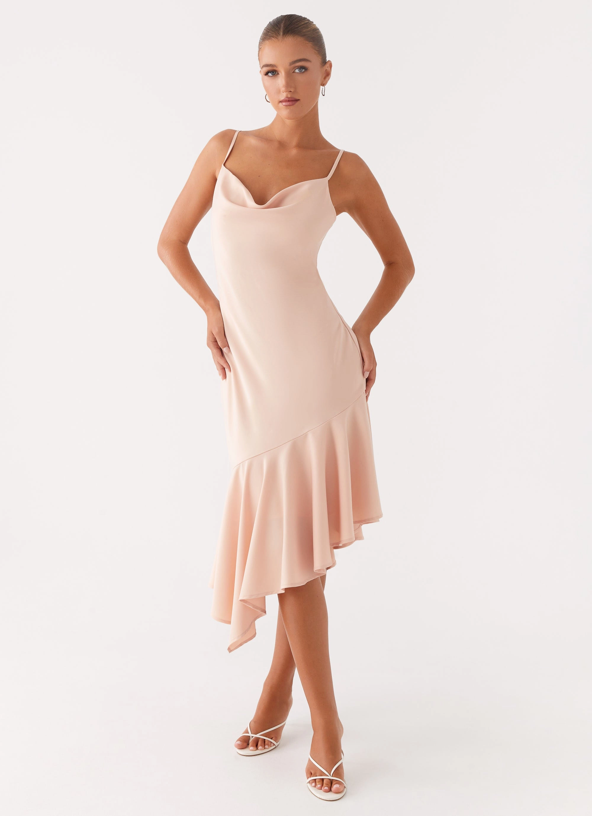 soft fit Korby Midi Dress - Pink
