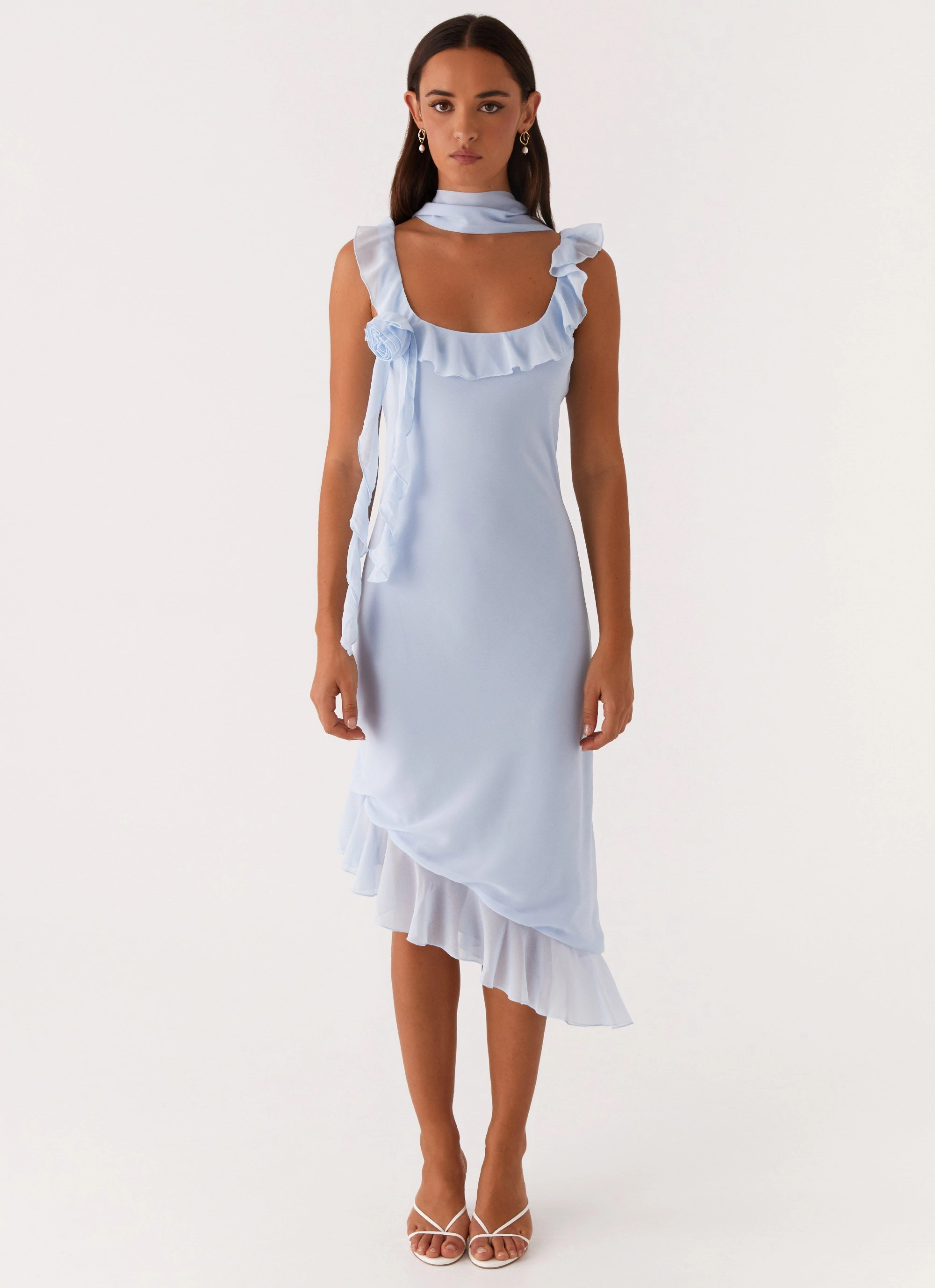 Outdoor Style Fariday Midi Dress - Blue