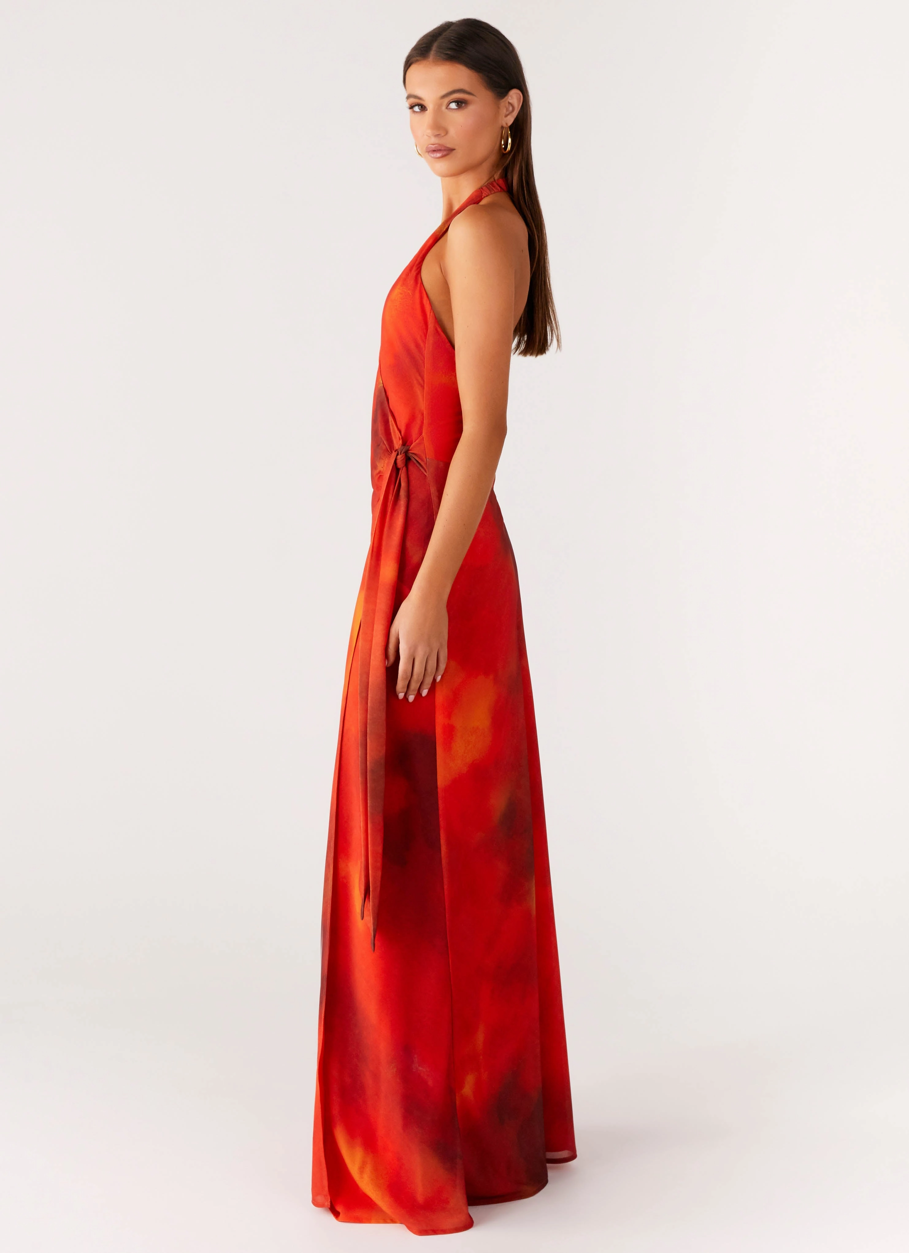Light Touch Olive Fresh So Chic Maxi Dress - Scarlet Blur