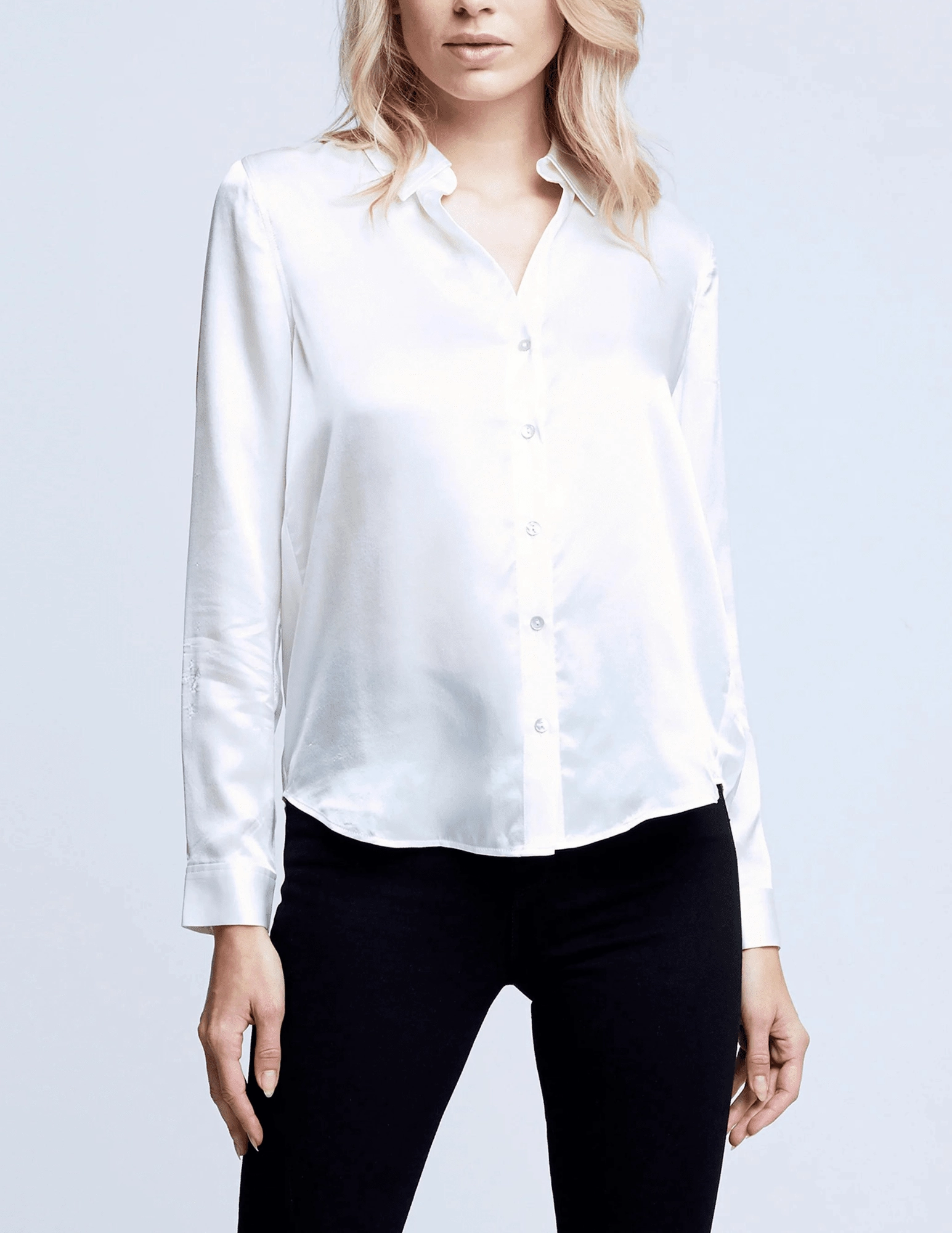 L'Agence Tyler Long Sleeve Blouse QuickReleaseBuckle