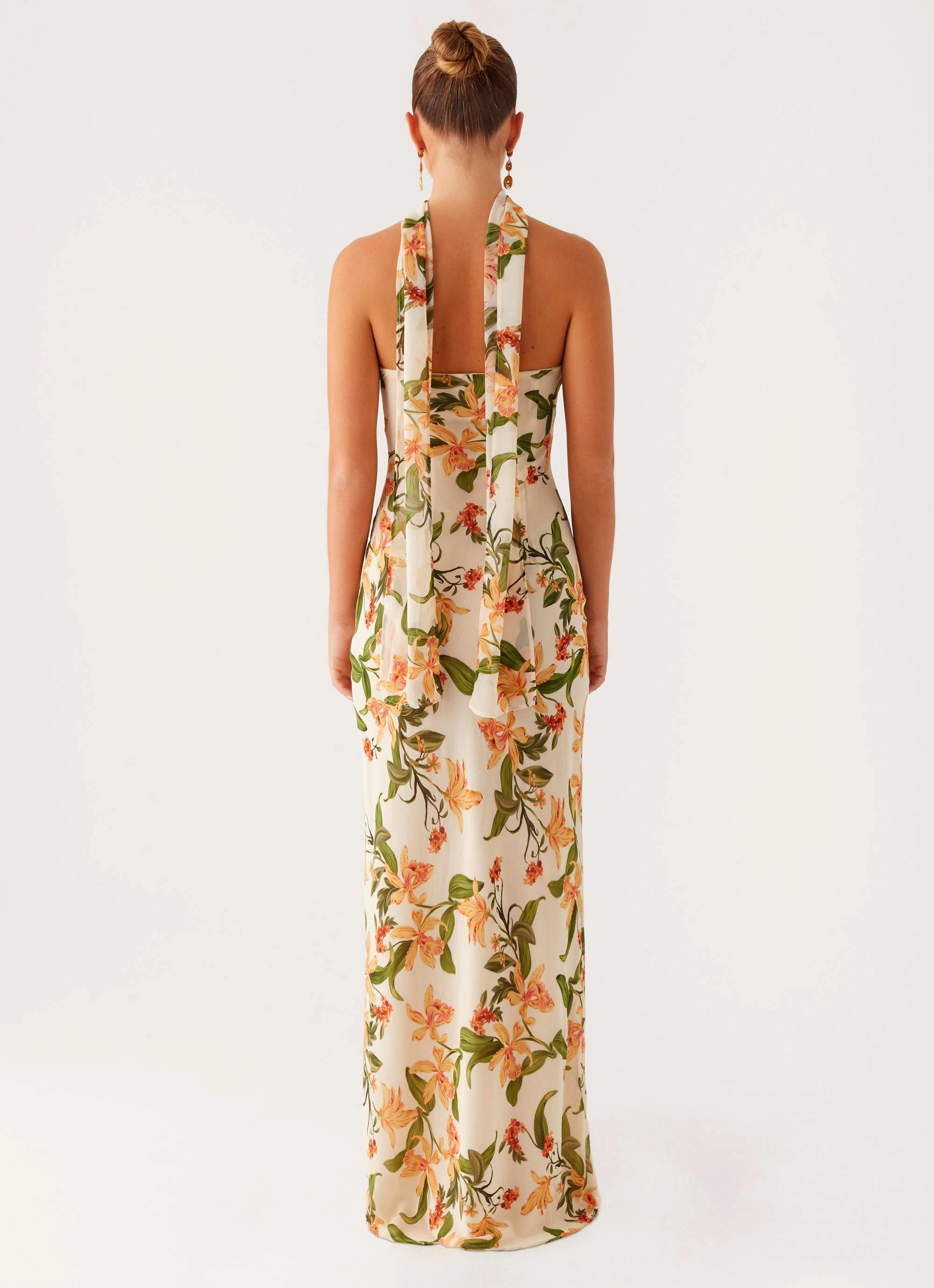 Gali Strapless Maxi Dress - Floral Print City Layer Summer Fashion