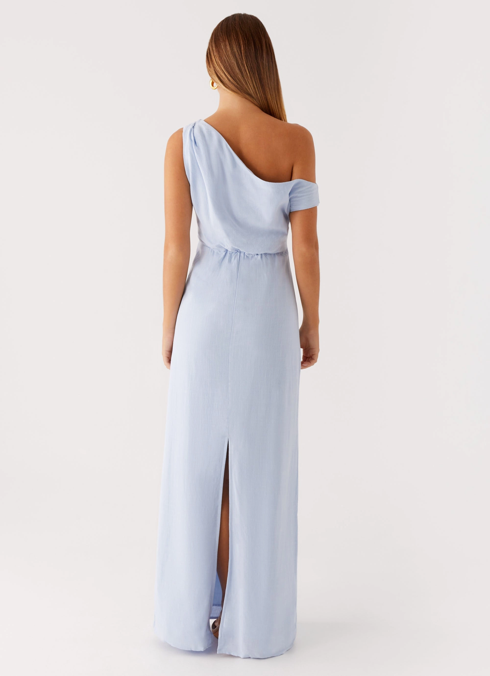 Smooth Layers Lady Love Linen Maxi Dress - Blue