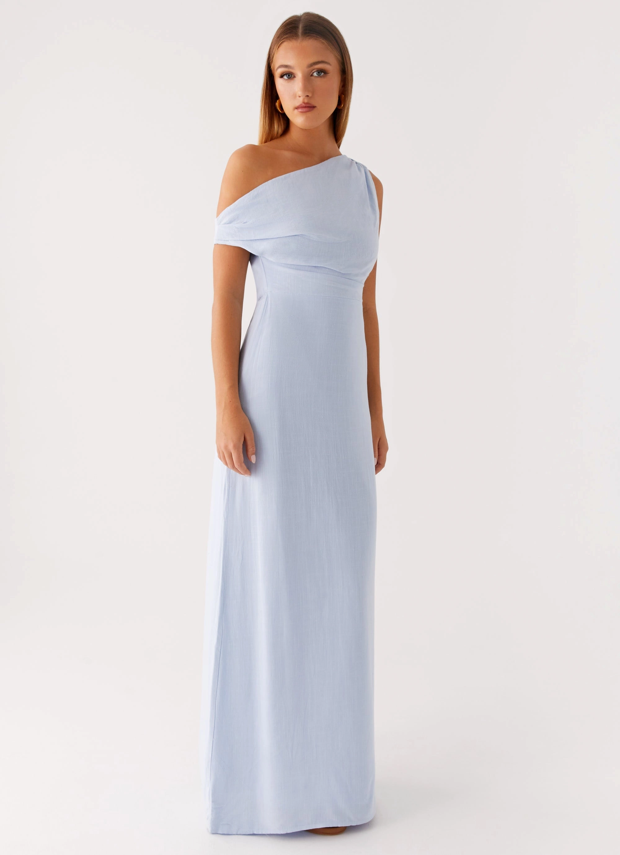 Perfect For Any Occasion Lady Love Linen Maxi Dress - Blue