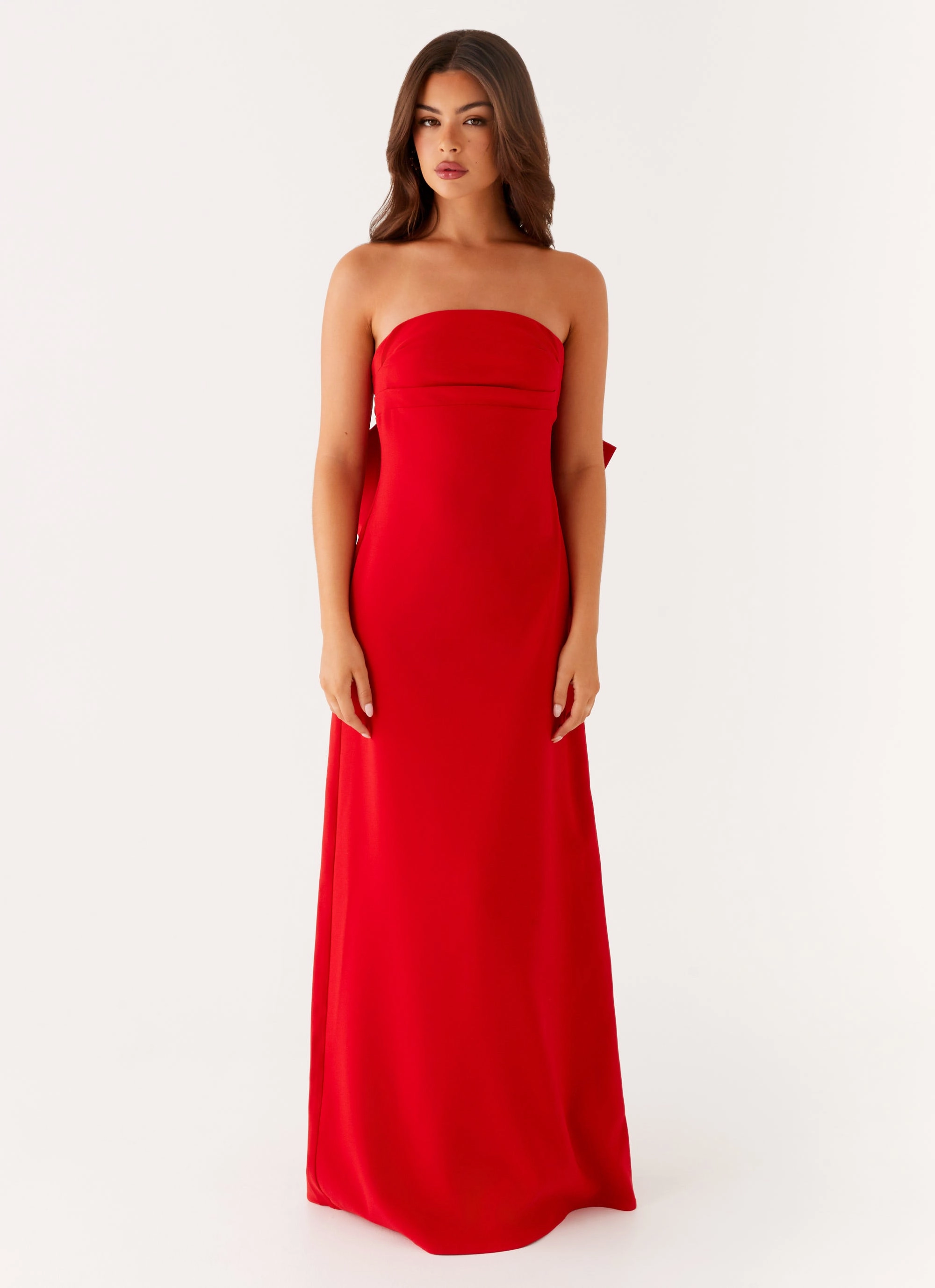 Fluid movement Layered Movement Meredith Maxi Dress - Red