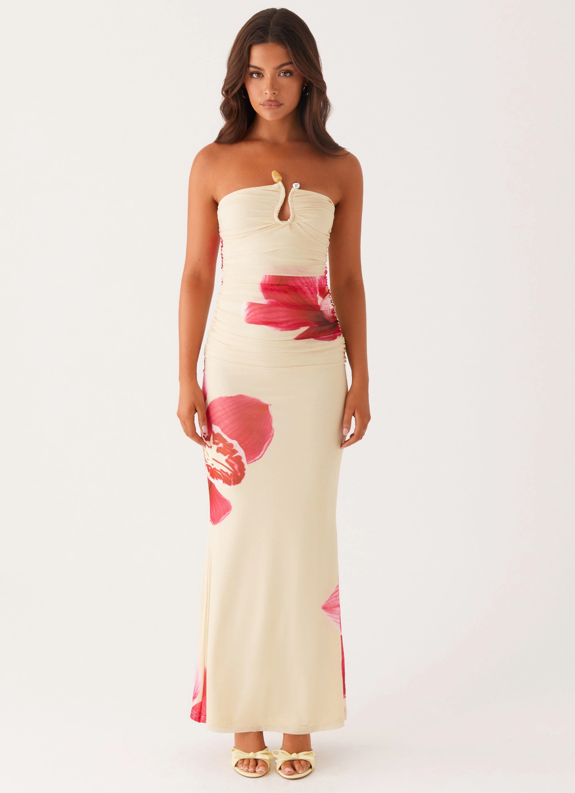 Rudy Maxi Dress - Orchid Yellow Delicate Edge