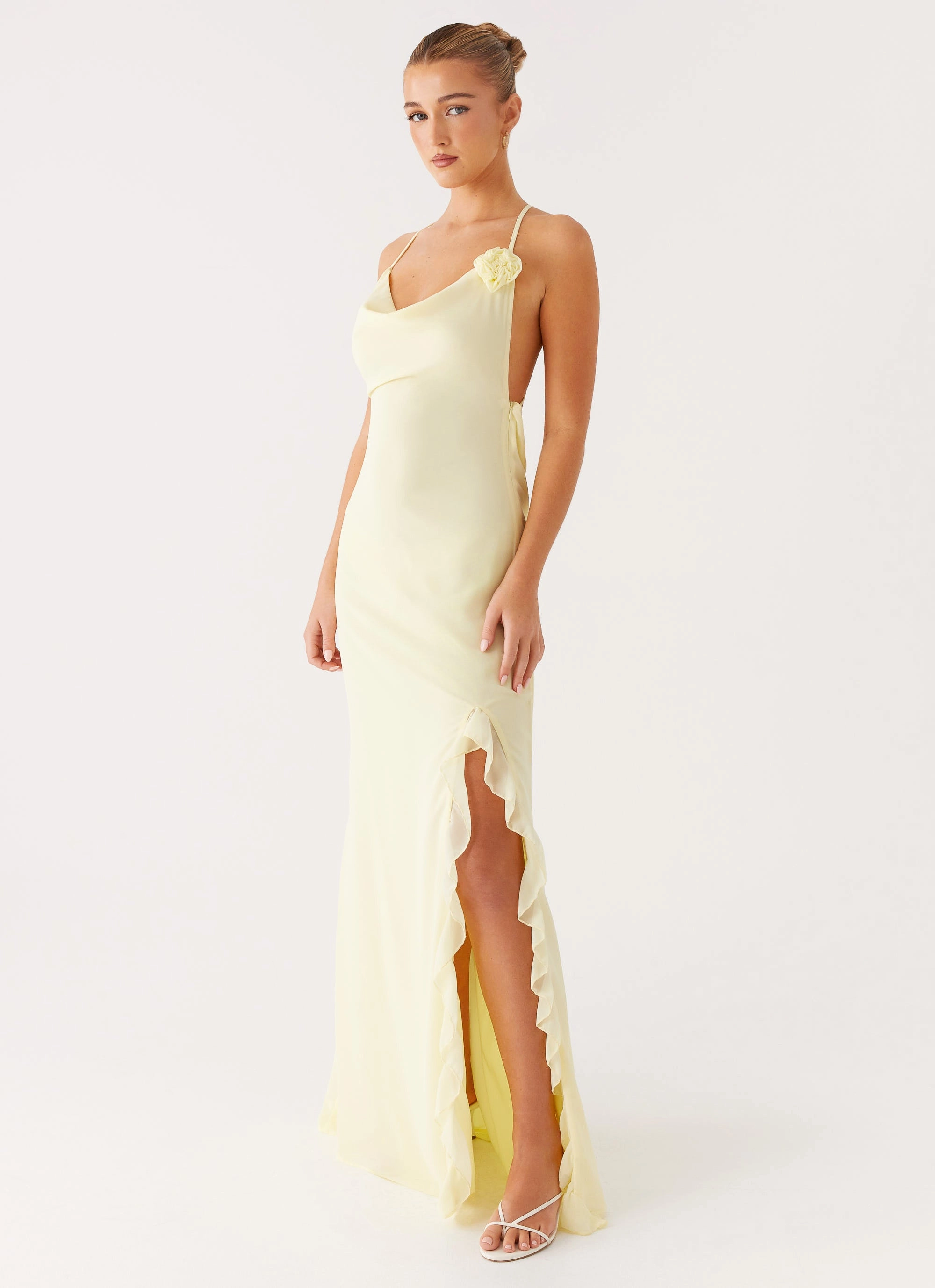 First Class Maxi Dress - Yellow Subtle Mood Chic Layer