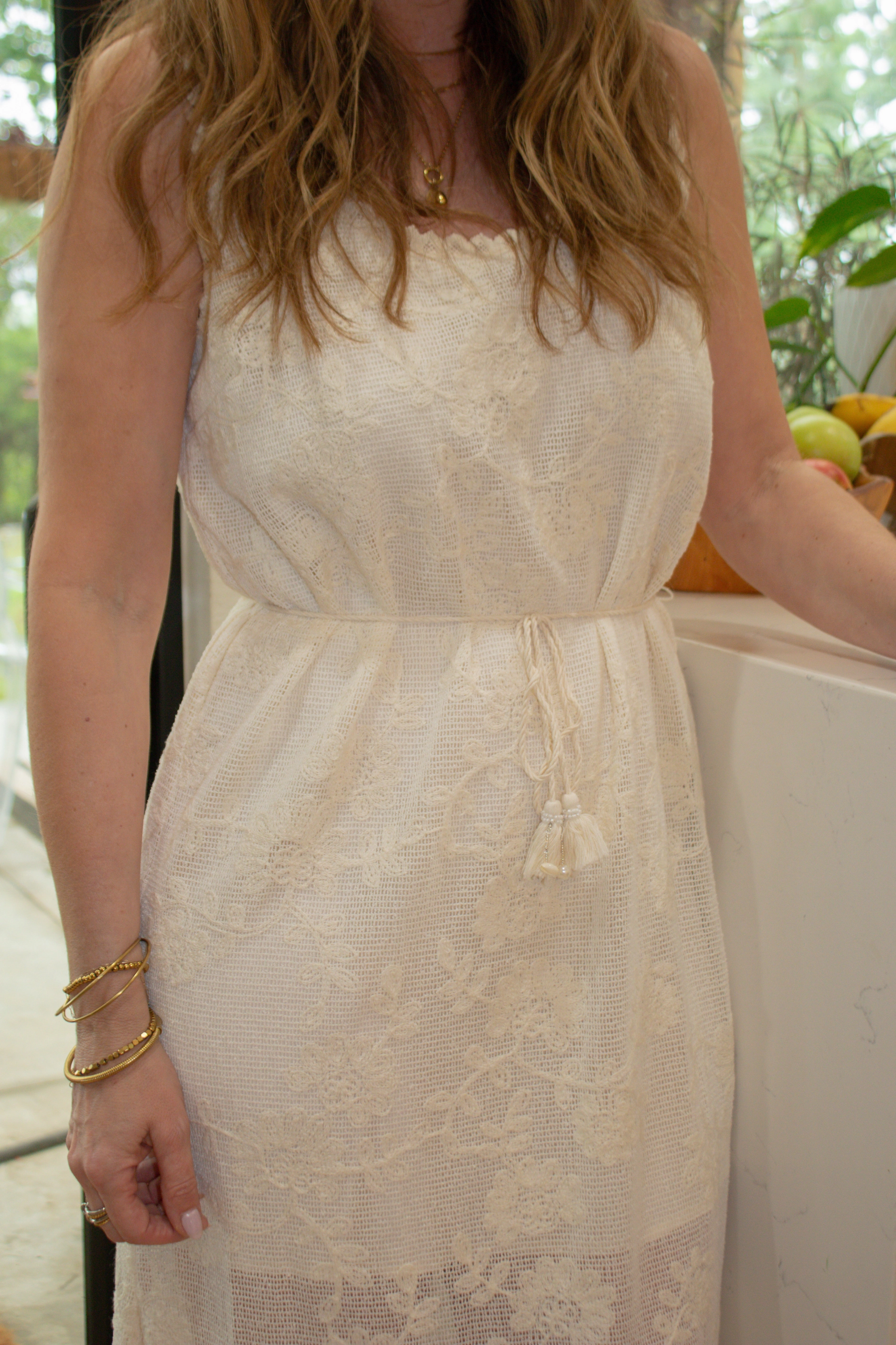 Fiorenza Maxi Dress - Cream Modern Layers Vibrant Movement