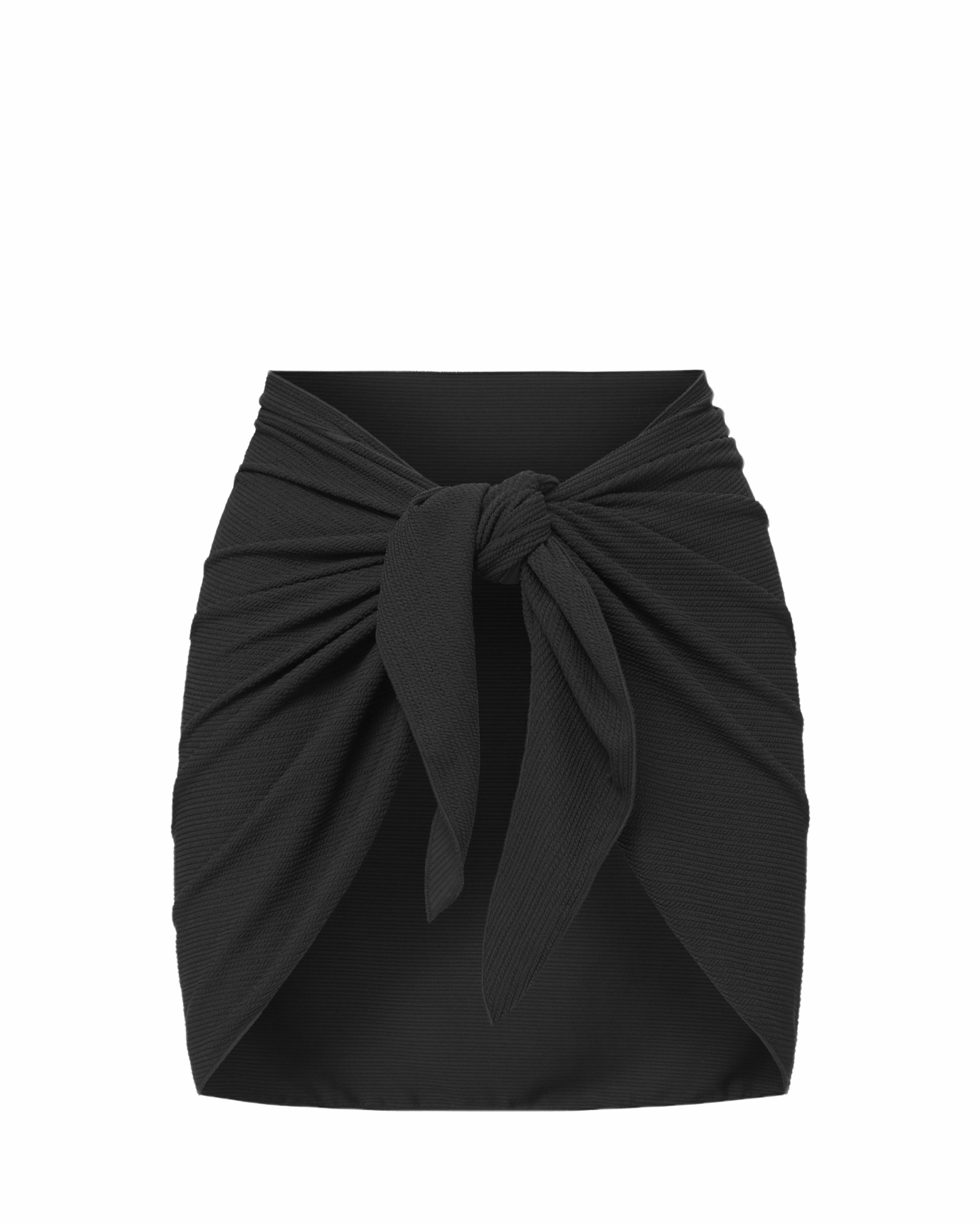 Liv Sarong In Black Texture Breezy Days