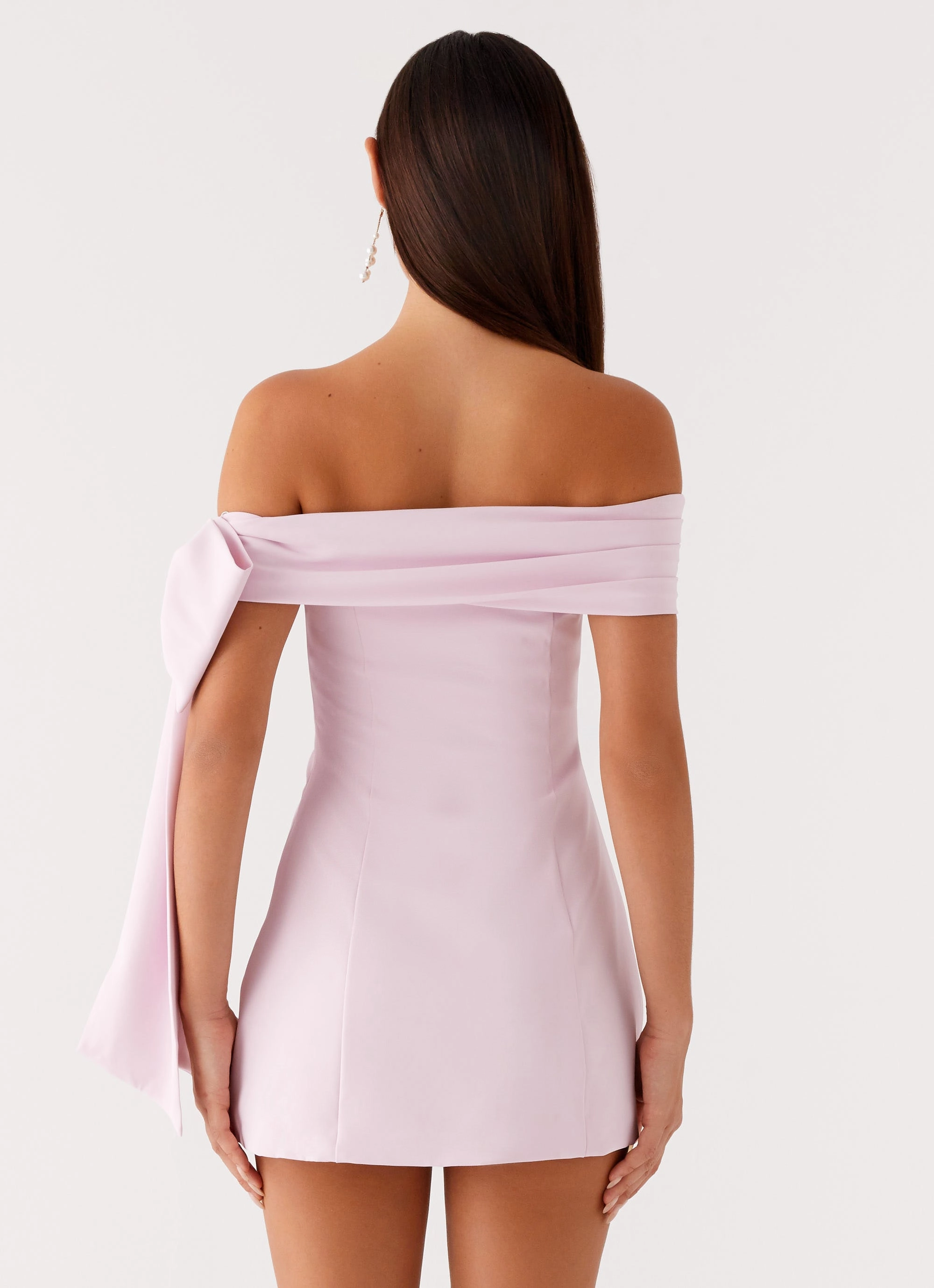 Akari Mini Dress - Pink Contrast-Lining Refined Stitch