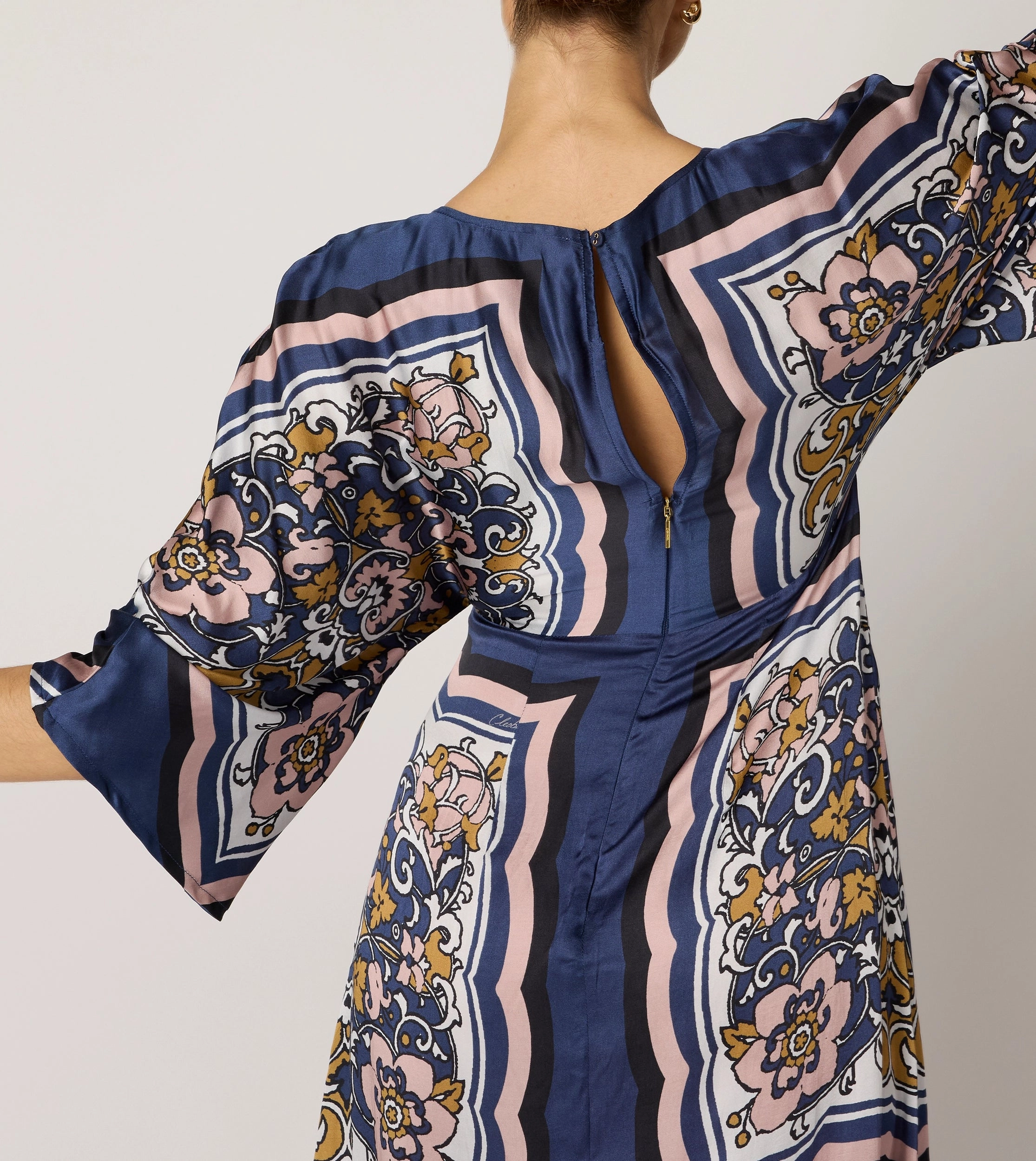 Fawn Ankle Dress | Floral Anise Elastic Edge Binding Non Slip Shoulder Seams