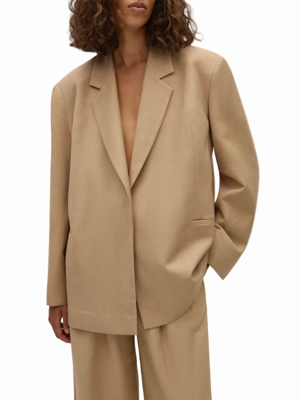 Felix Blazer in Sahara Non Irritating Lining Winter Outerwear