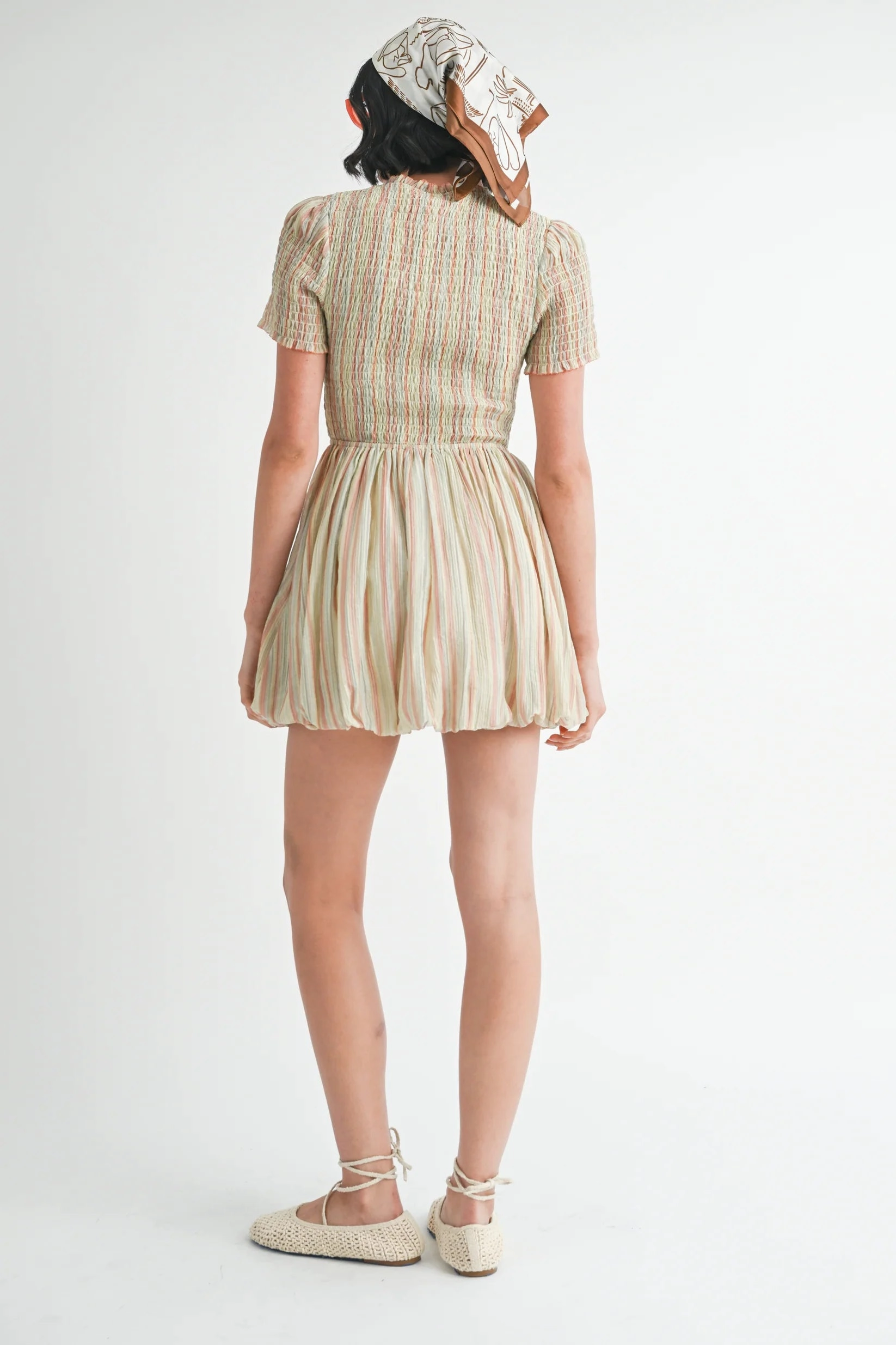 Bright Vibe Leighton Bubble Mini Dress