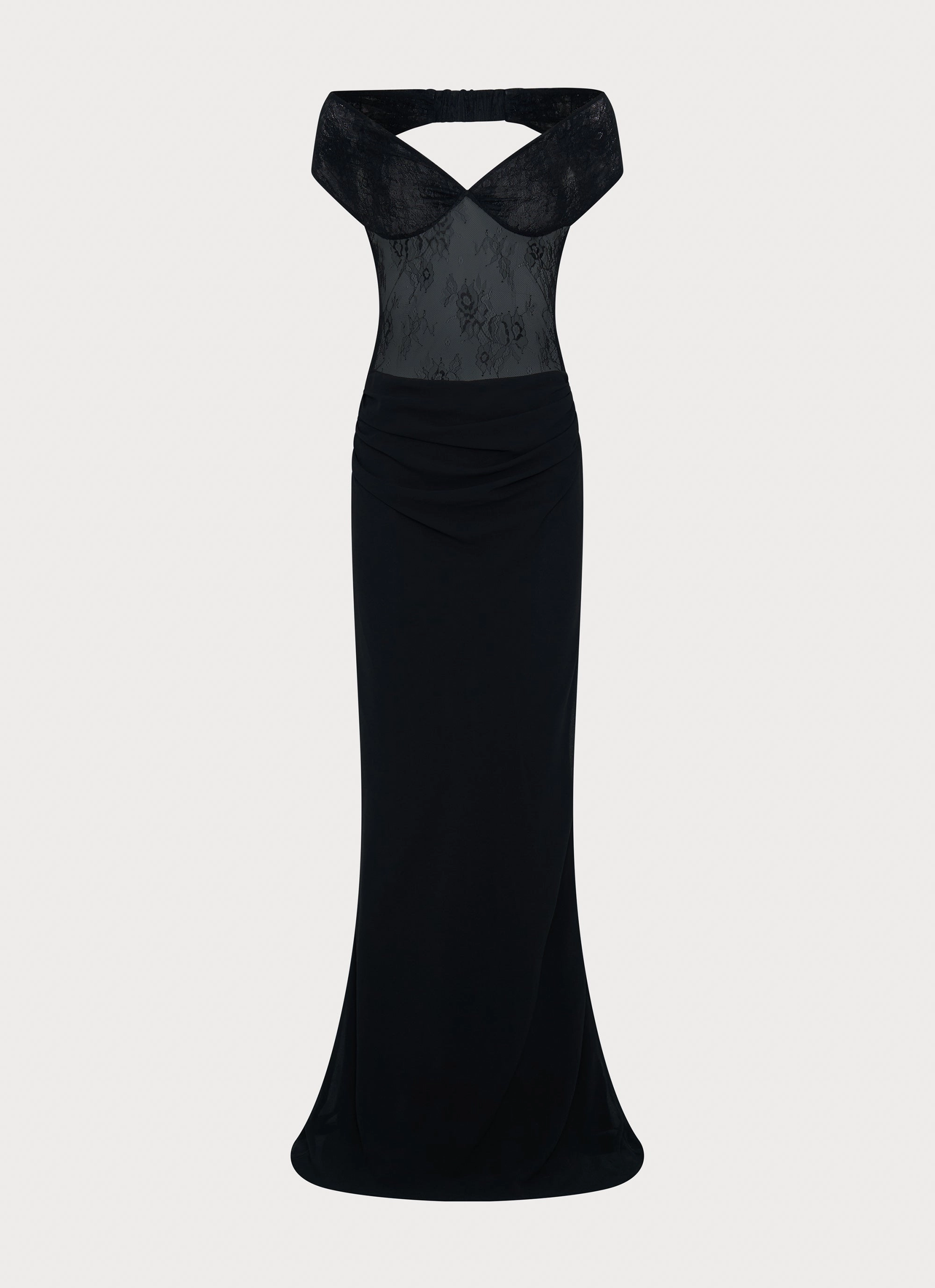 Elle Maxi Dress - Black Jewel Accent