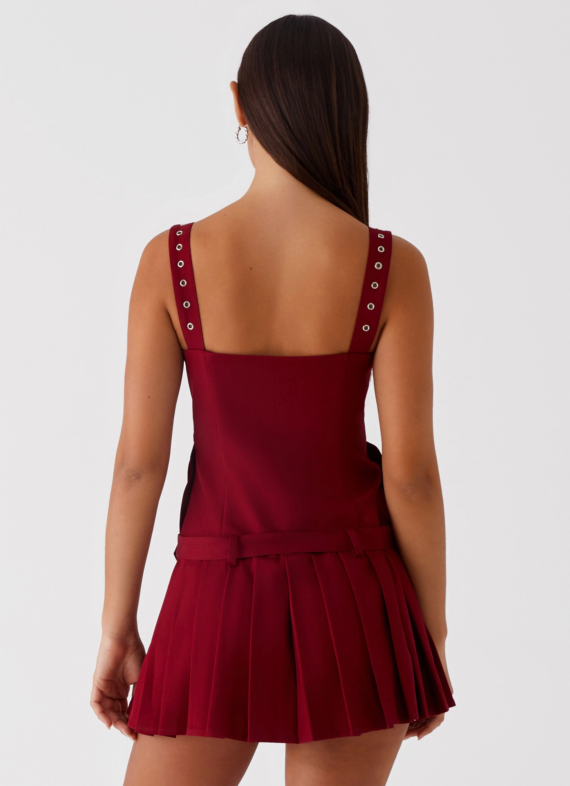 Event Safe Uma Mini Dress - Cherry Red
