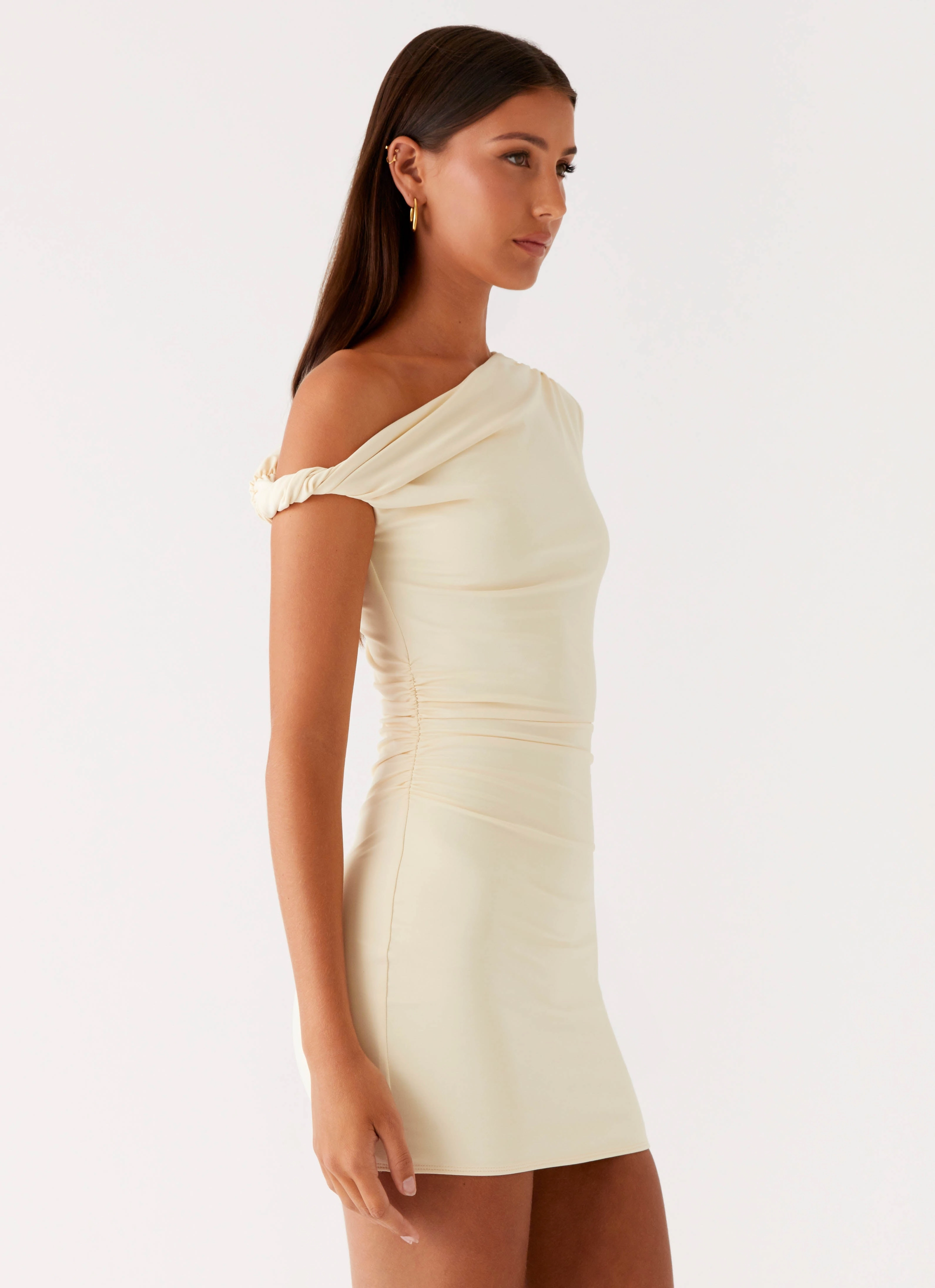 Easy Wrap Byron Mini Dress - Sunny Yellow