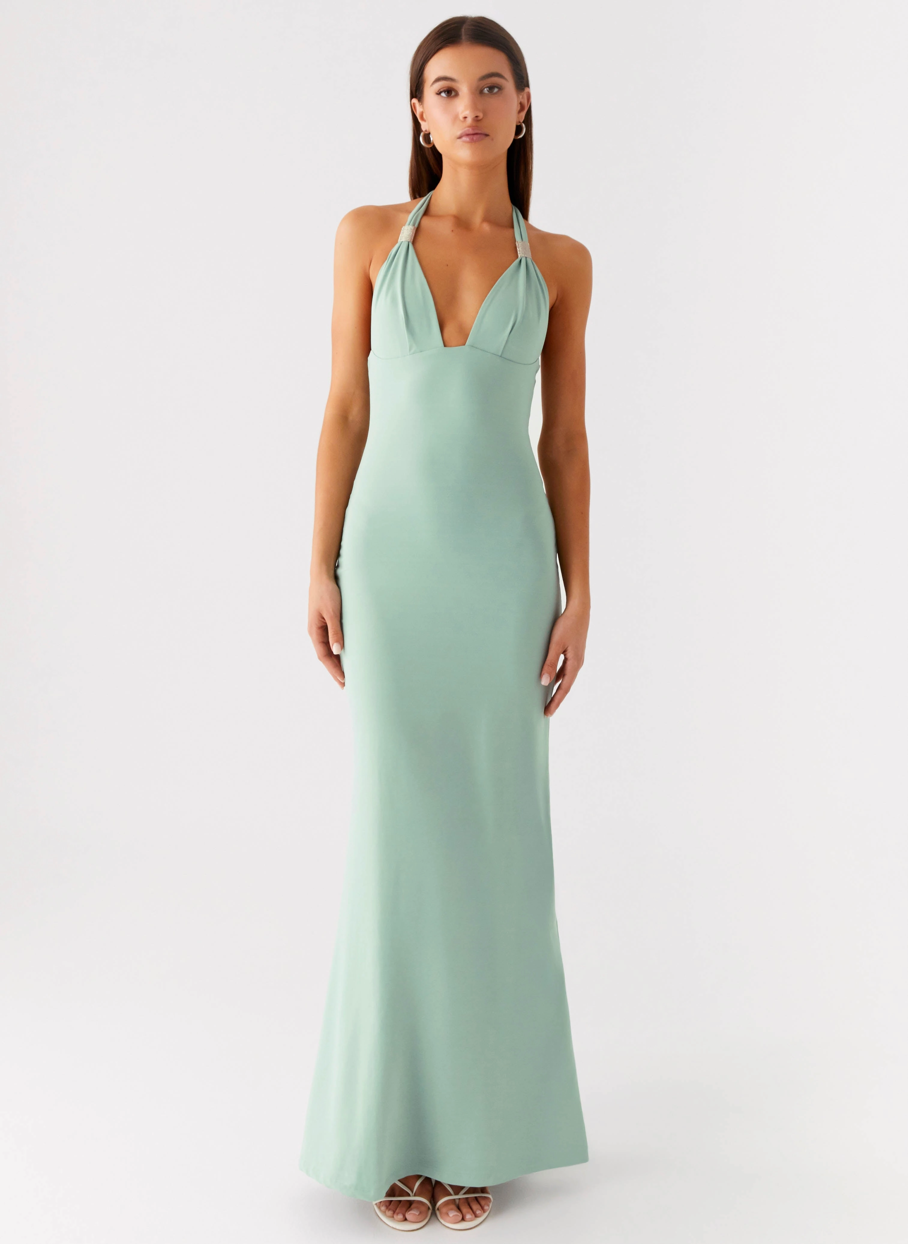 Relaxed Design Modern Layering Fern Valley Maxi Dress - Sage
