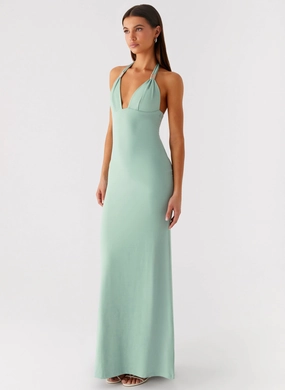 Fern Valley Maxi Dress - Sage UV-Resistant Lace Fine