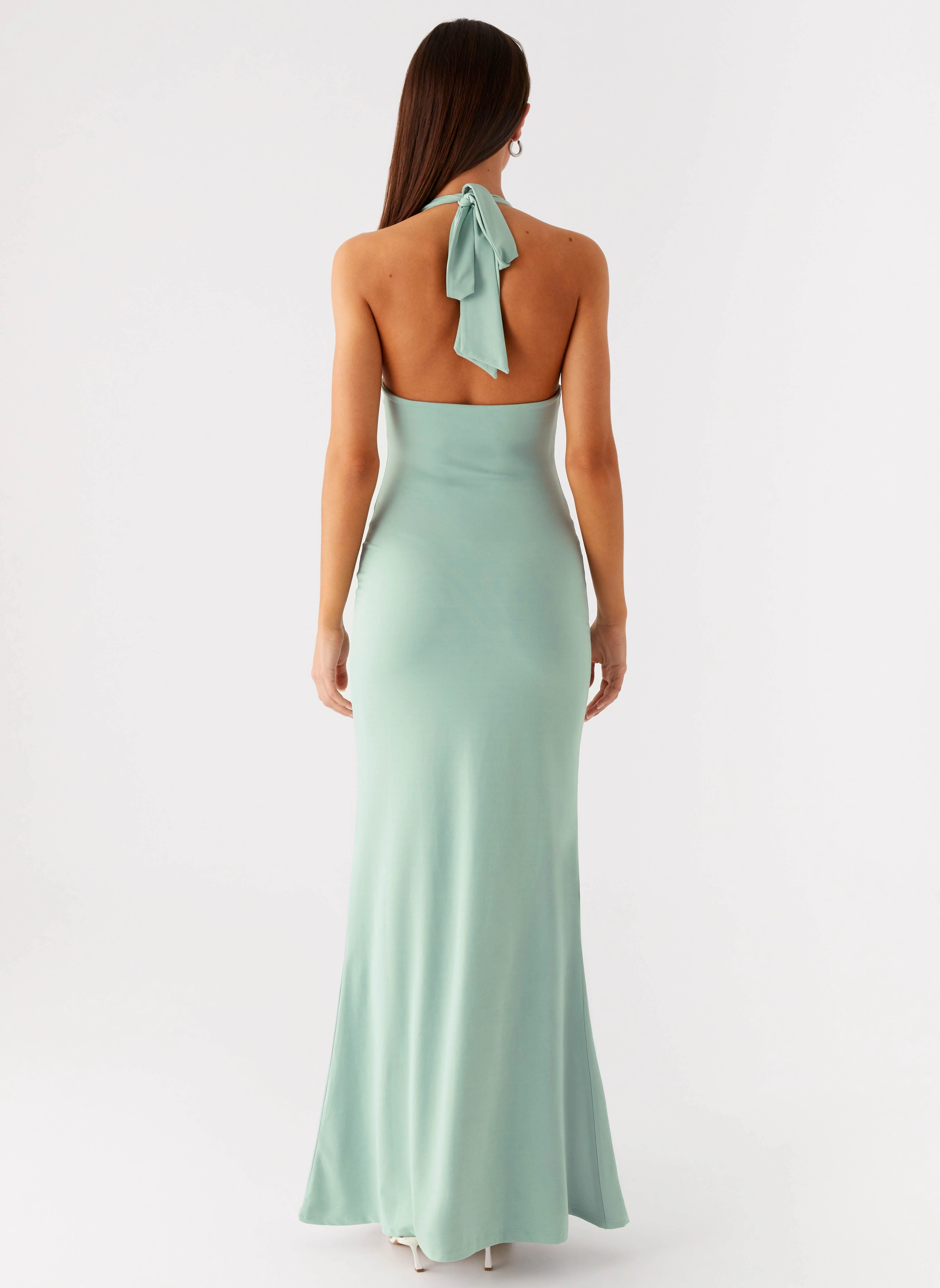Artisanal-Detail Fern Valley Maxi Dress - Sage