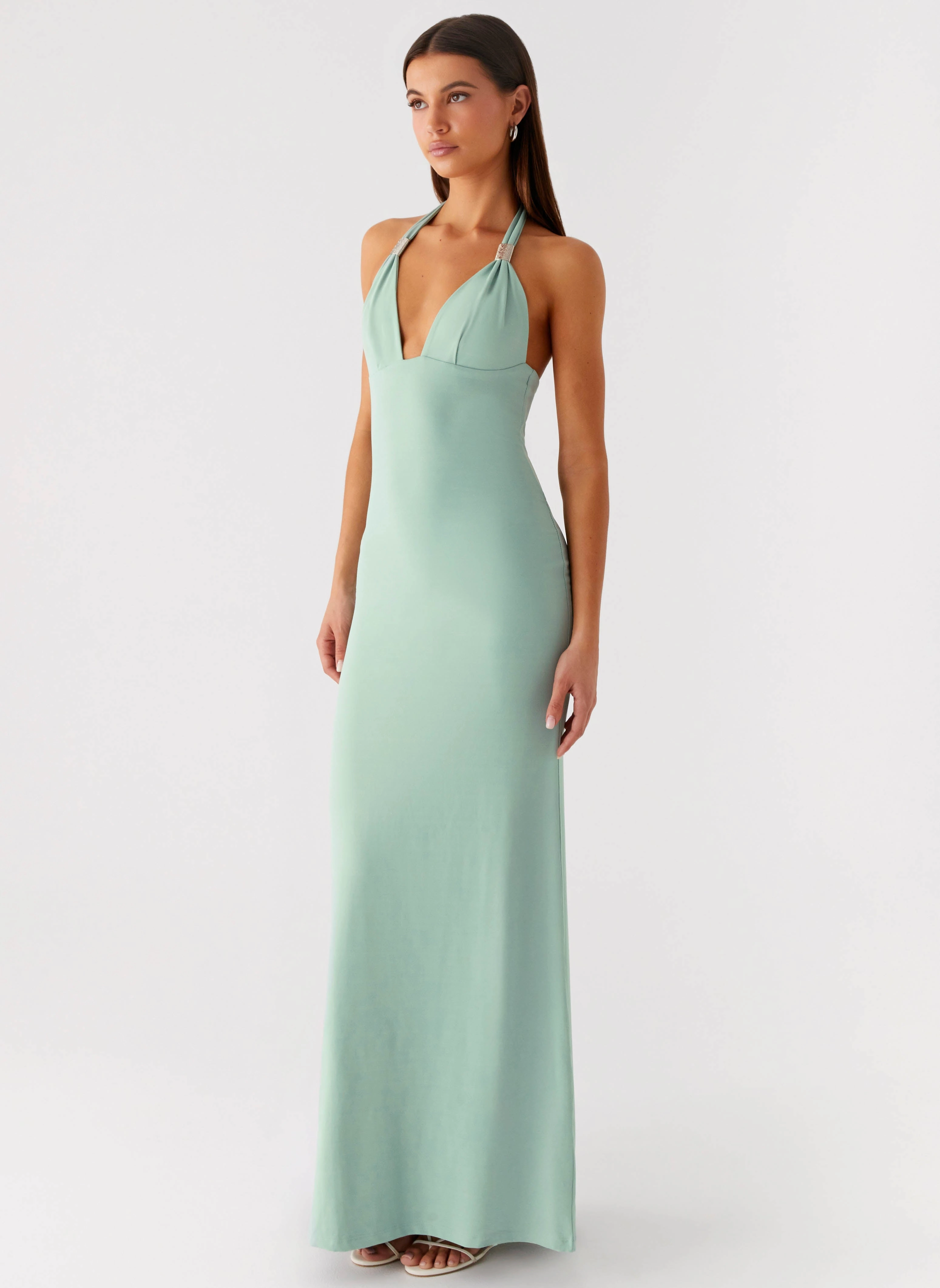 Simple Chic Fern Valley Maxi Dress - Sage