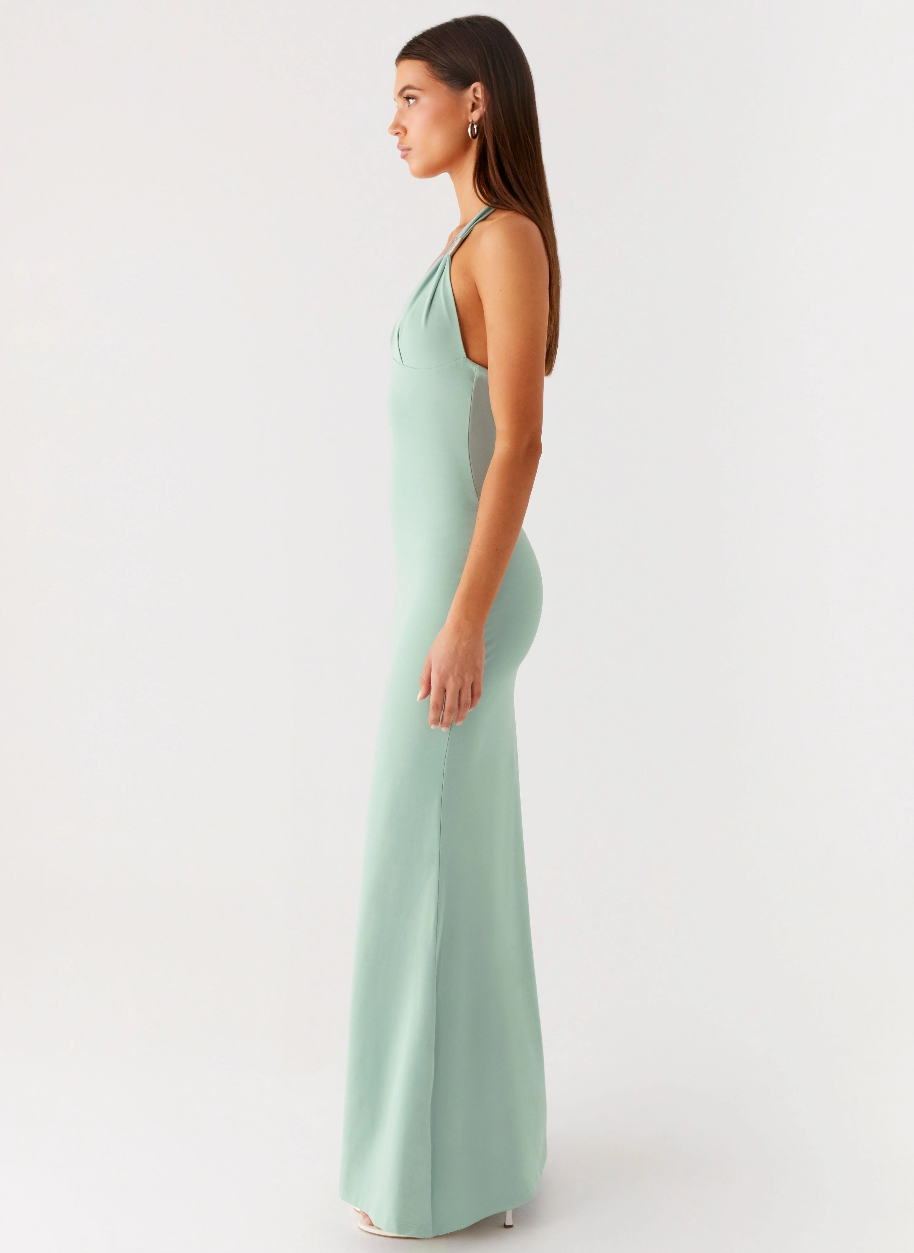 Fern Valley Maxi Dress - Sage Retro Vibes Bright-Hue