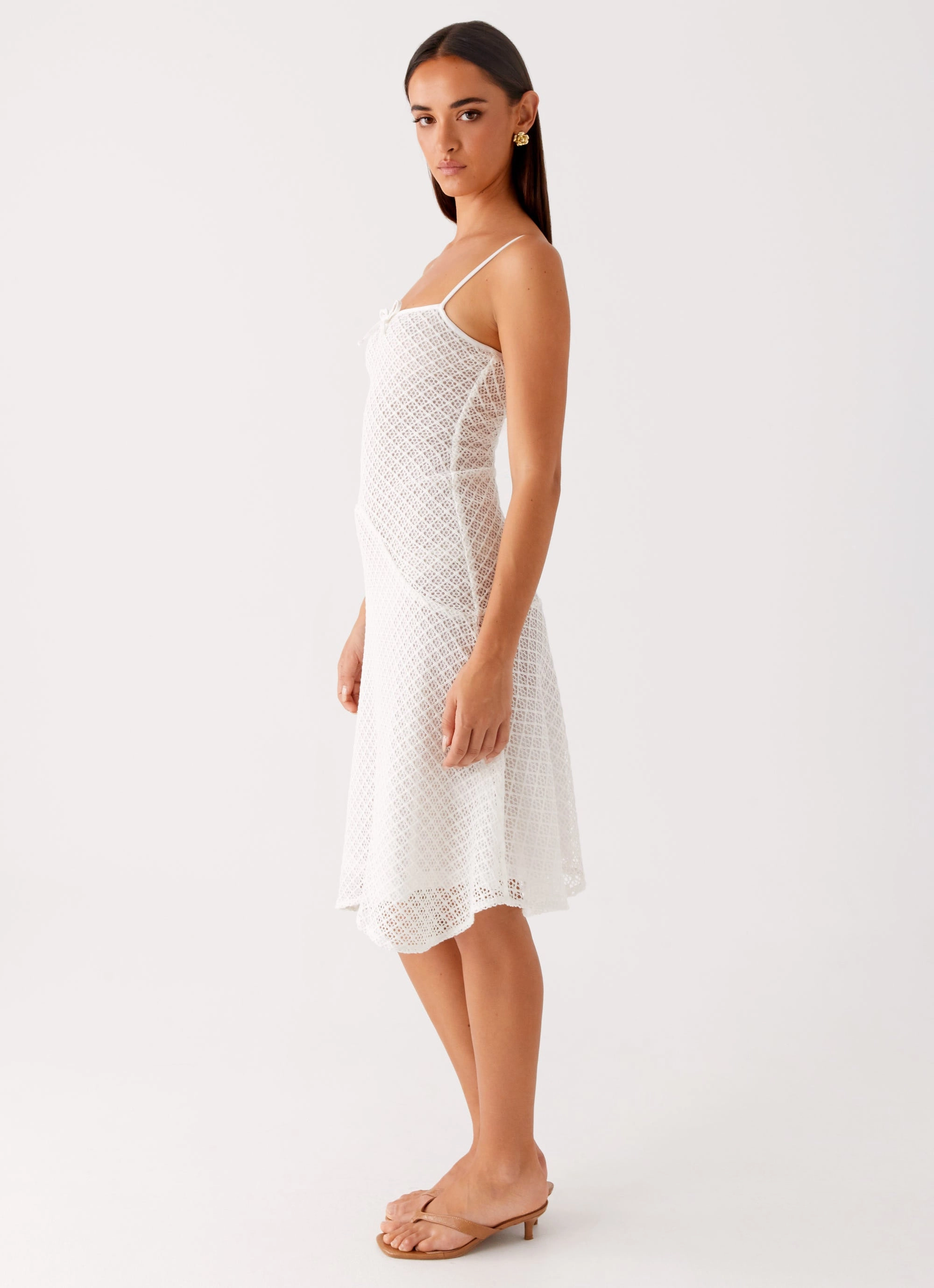 Simple Fit Smart Shape Tamar Midi Dress - White