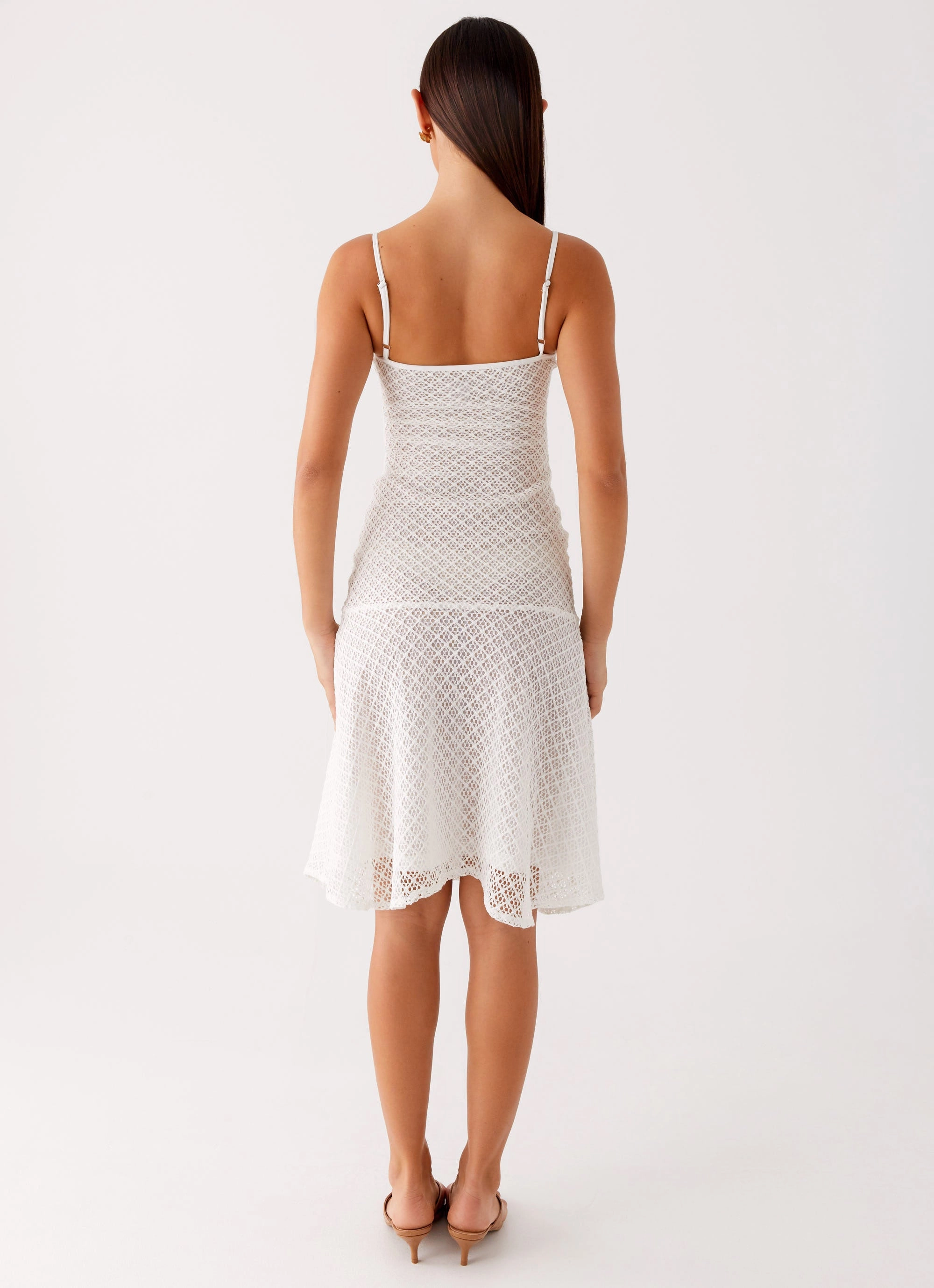 Tamar Midi Dress - White Gentle Glow Elegant Everyday