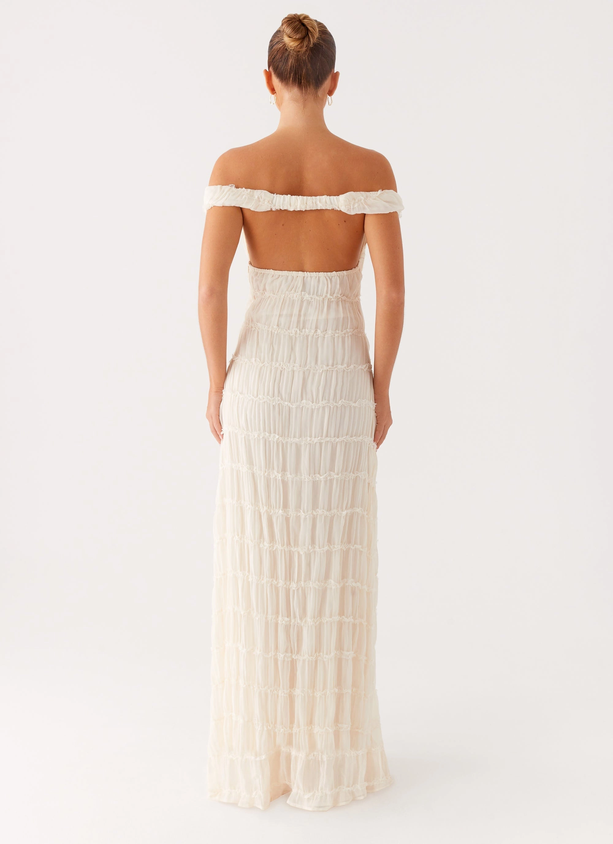 Embrace Maxi Dress - Ivory Flattering Lines
