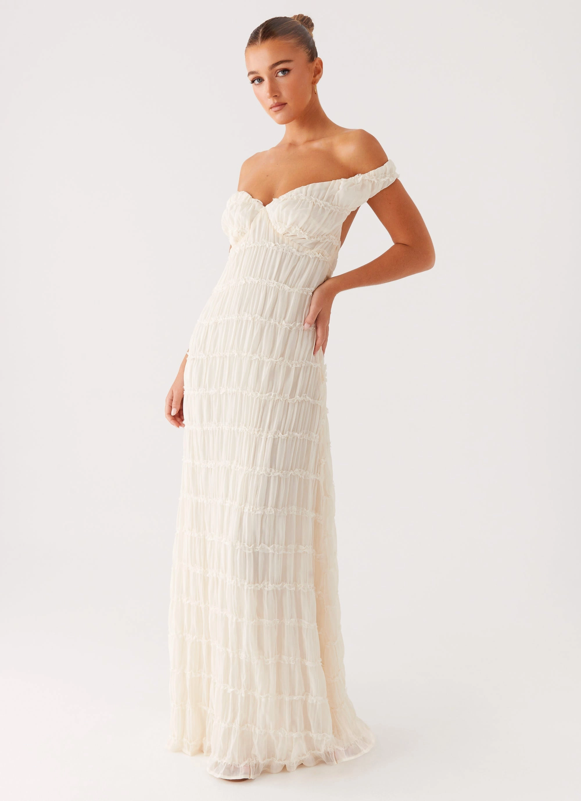 Embrace Maxi Dress - Ivory Mood Booster