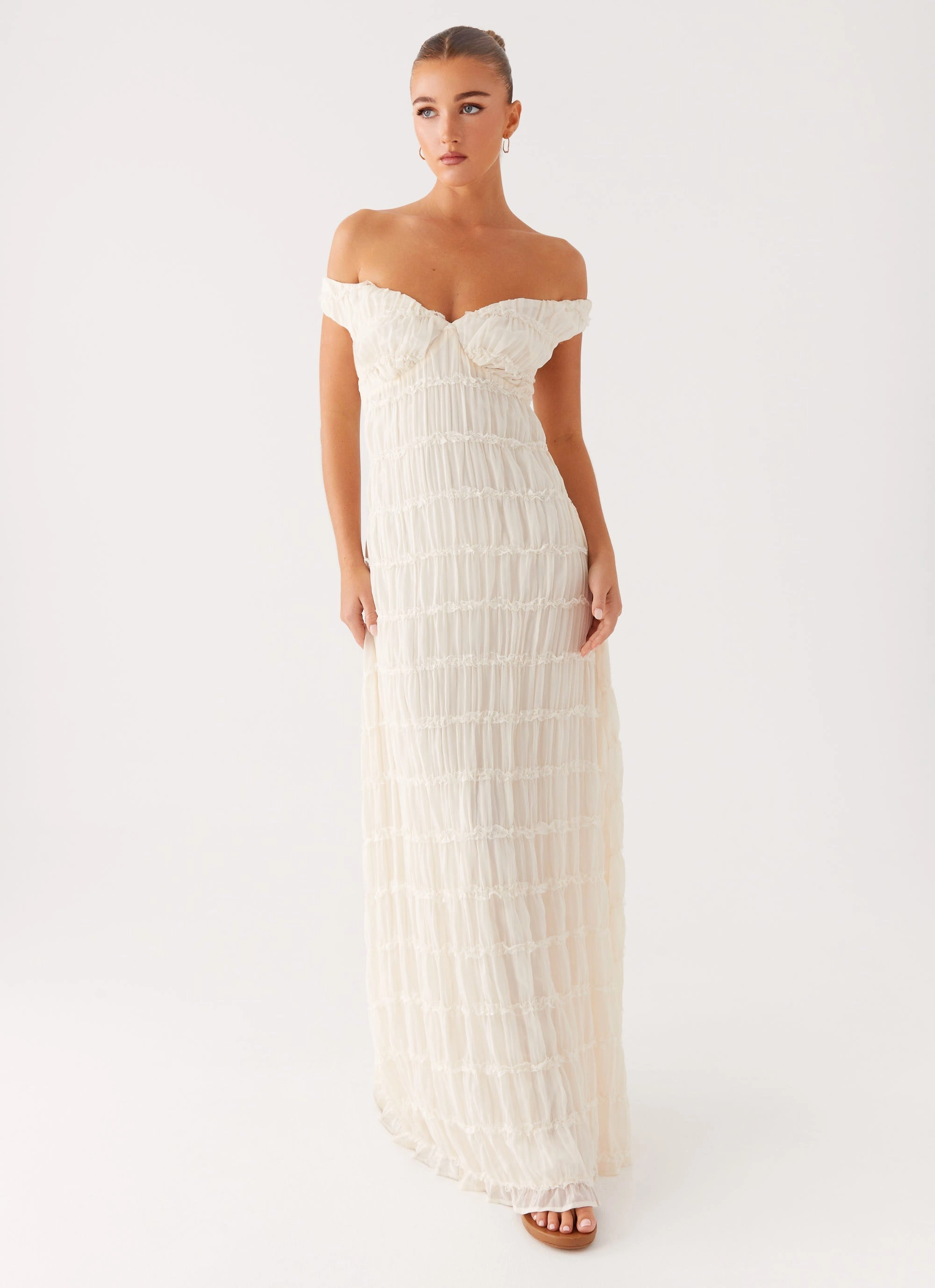 Embrace Maxi Dress - Ivory Trendy midi dress