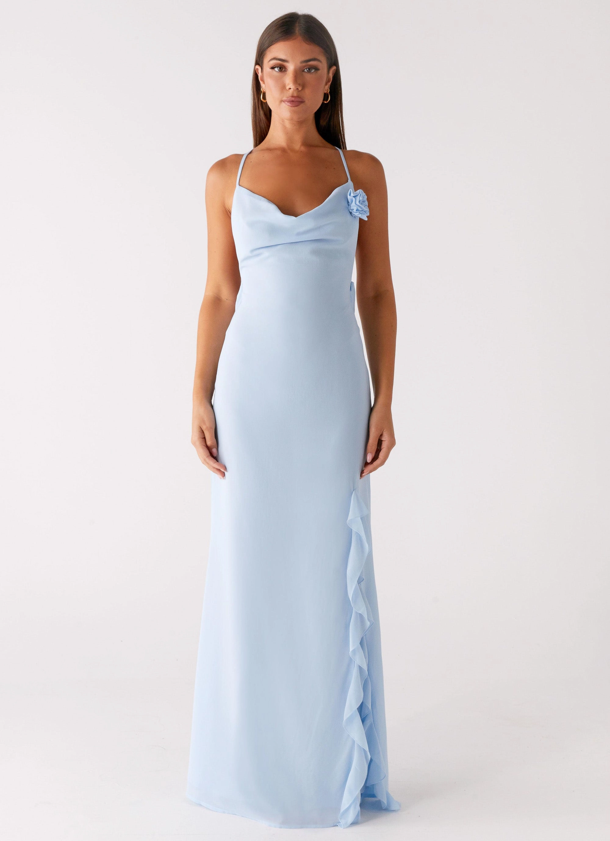Lounge Vibe First Class Maxi Dress - Blue