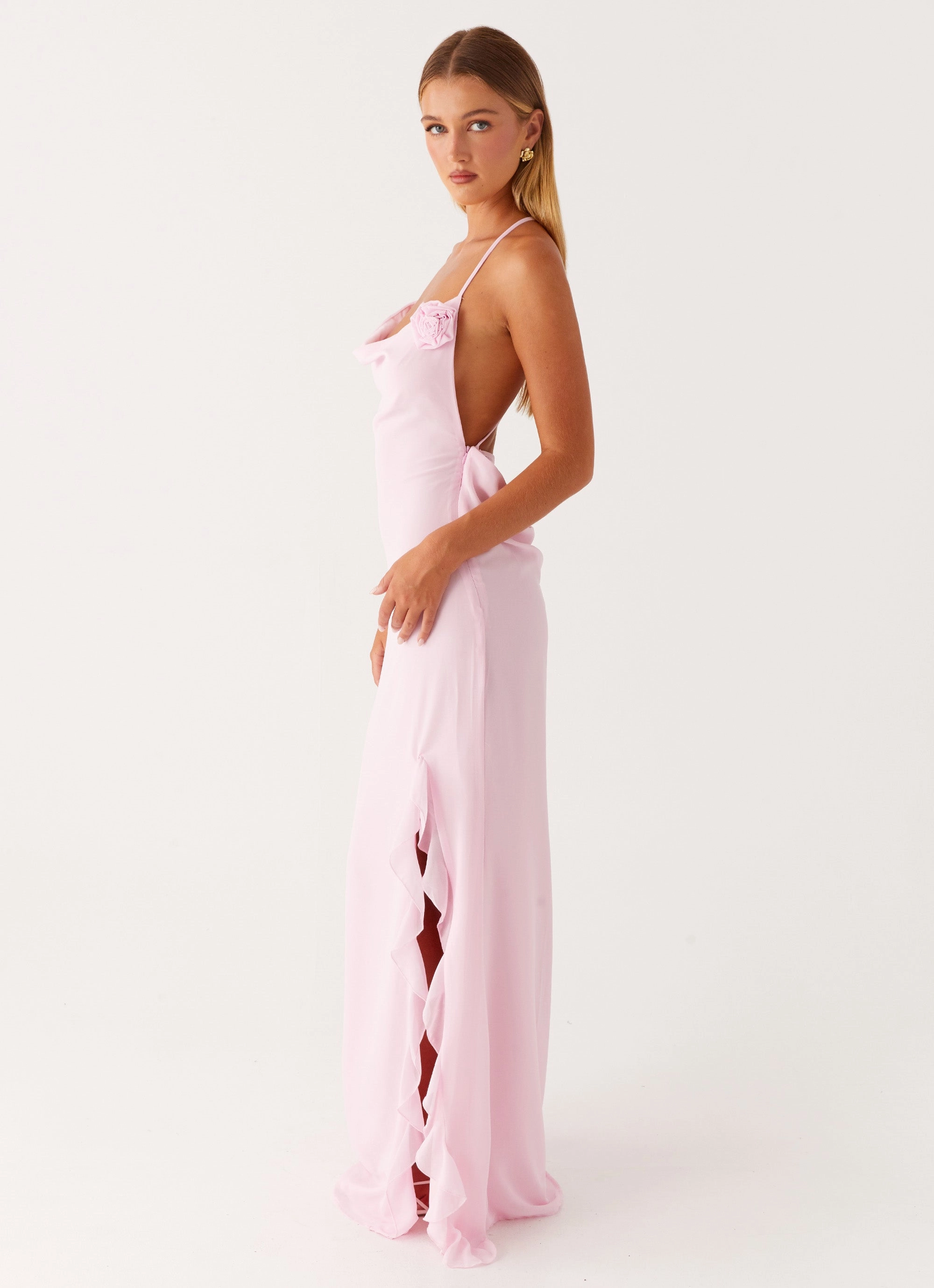 Timeless fitted silhouette First Class Maxi Dress - Pink