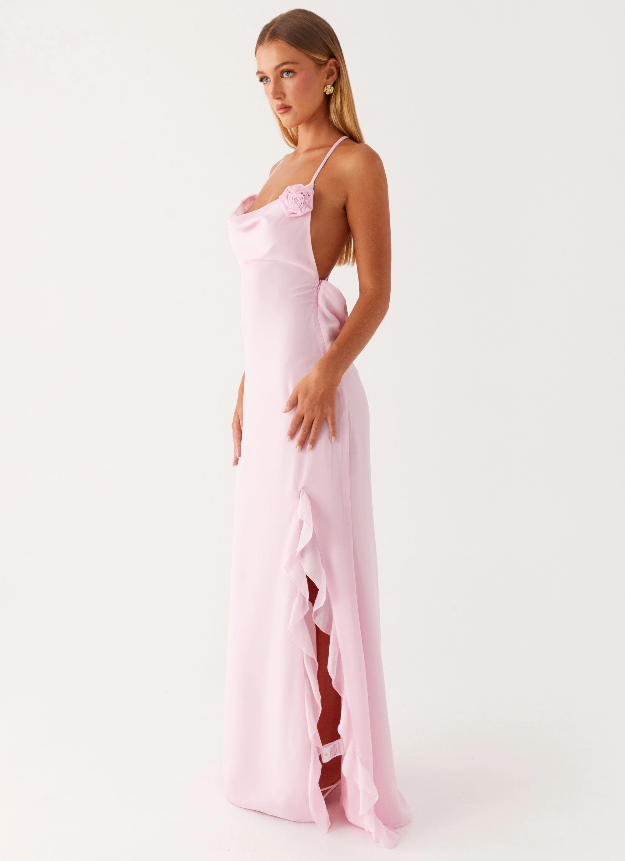 First Class Maxi Dress - Pink ReinforcedHem