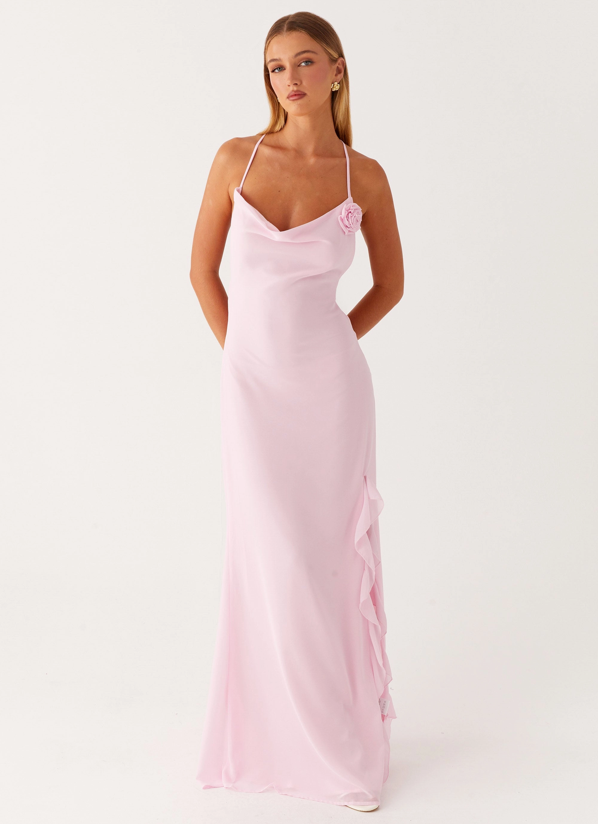 Playful Twist Beauty Zone First Class Maxi Dress - Pink