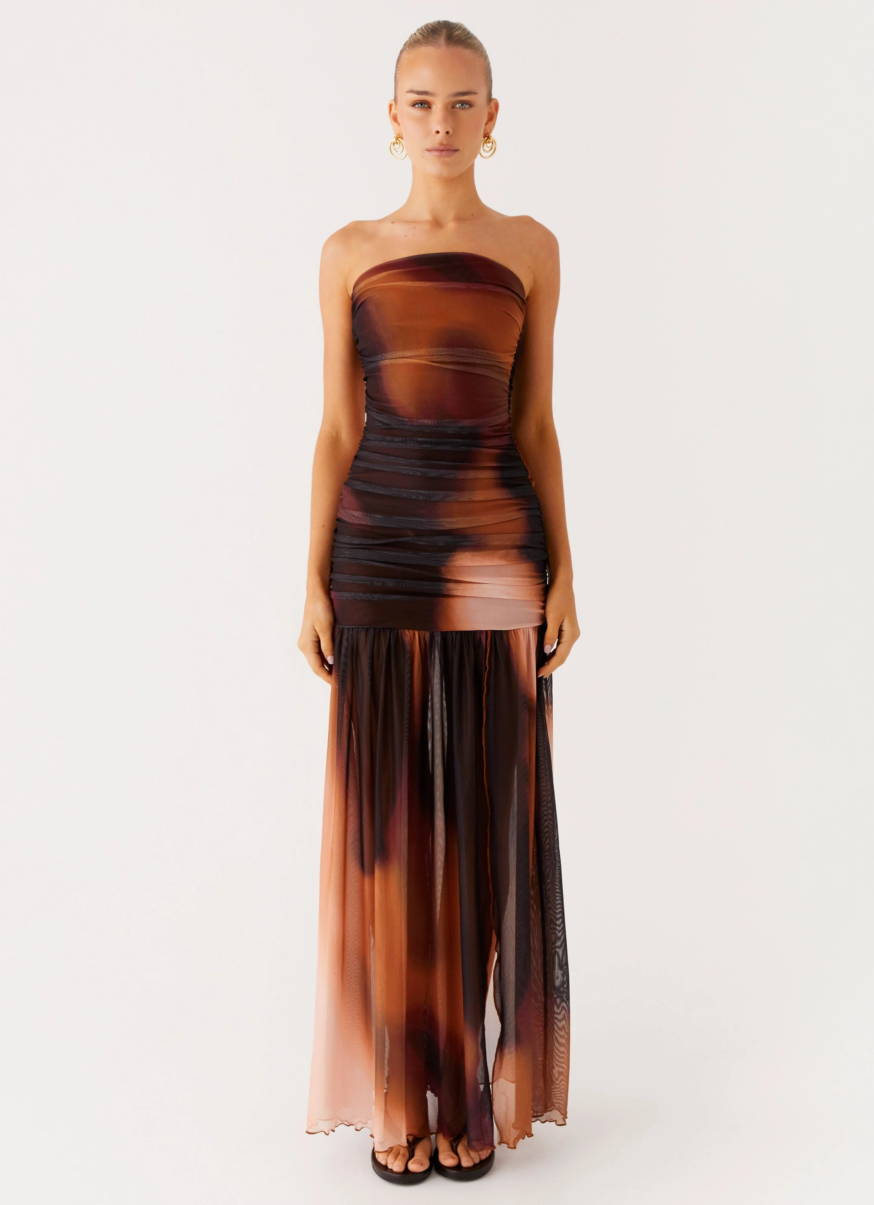 Savaya Maxi Dress - Black Gradient Evening Event