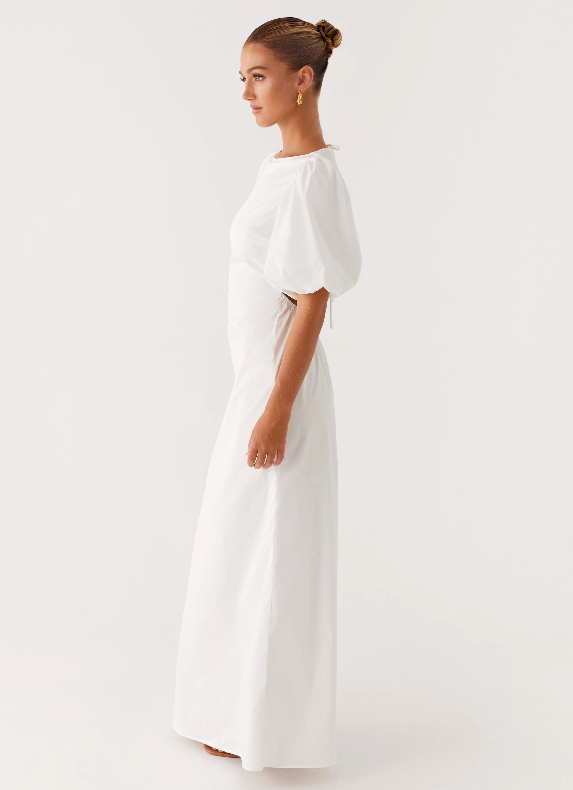Judy Maxi Dress - White Dreamy Flow