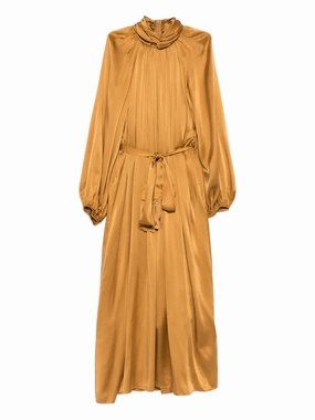 Hypnotic Twist Sheath Dress in Toffee Travel Light